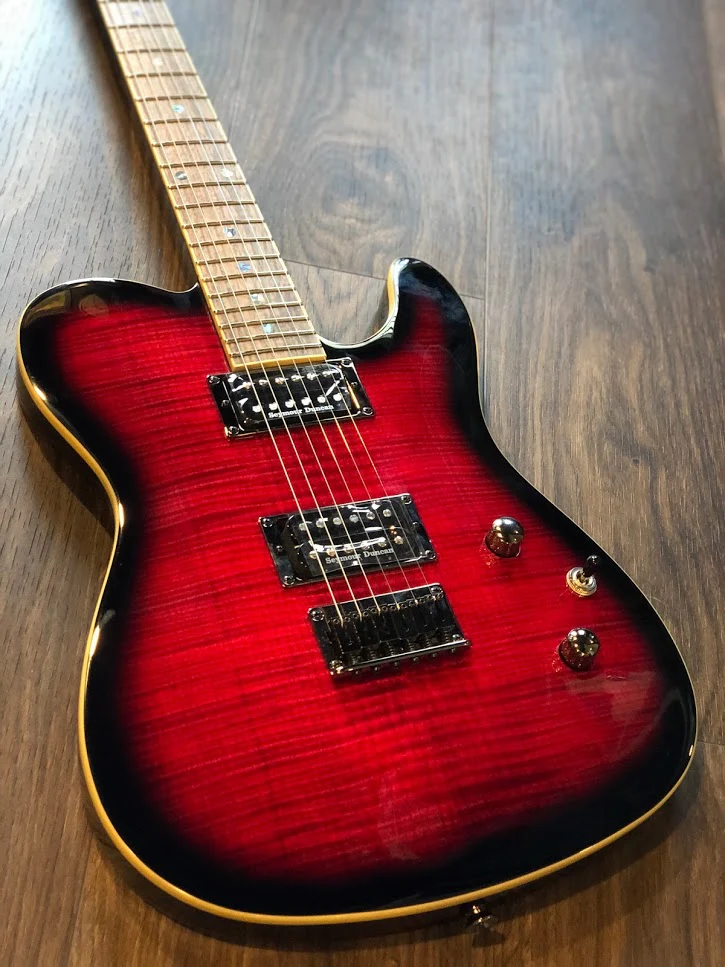 Fender Special Edition Custom Telecaster FMT HH - Black Cherry Burst - Image 3