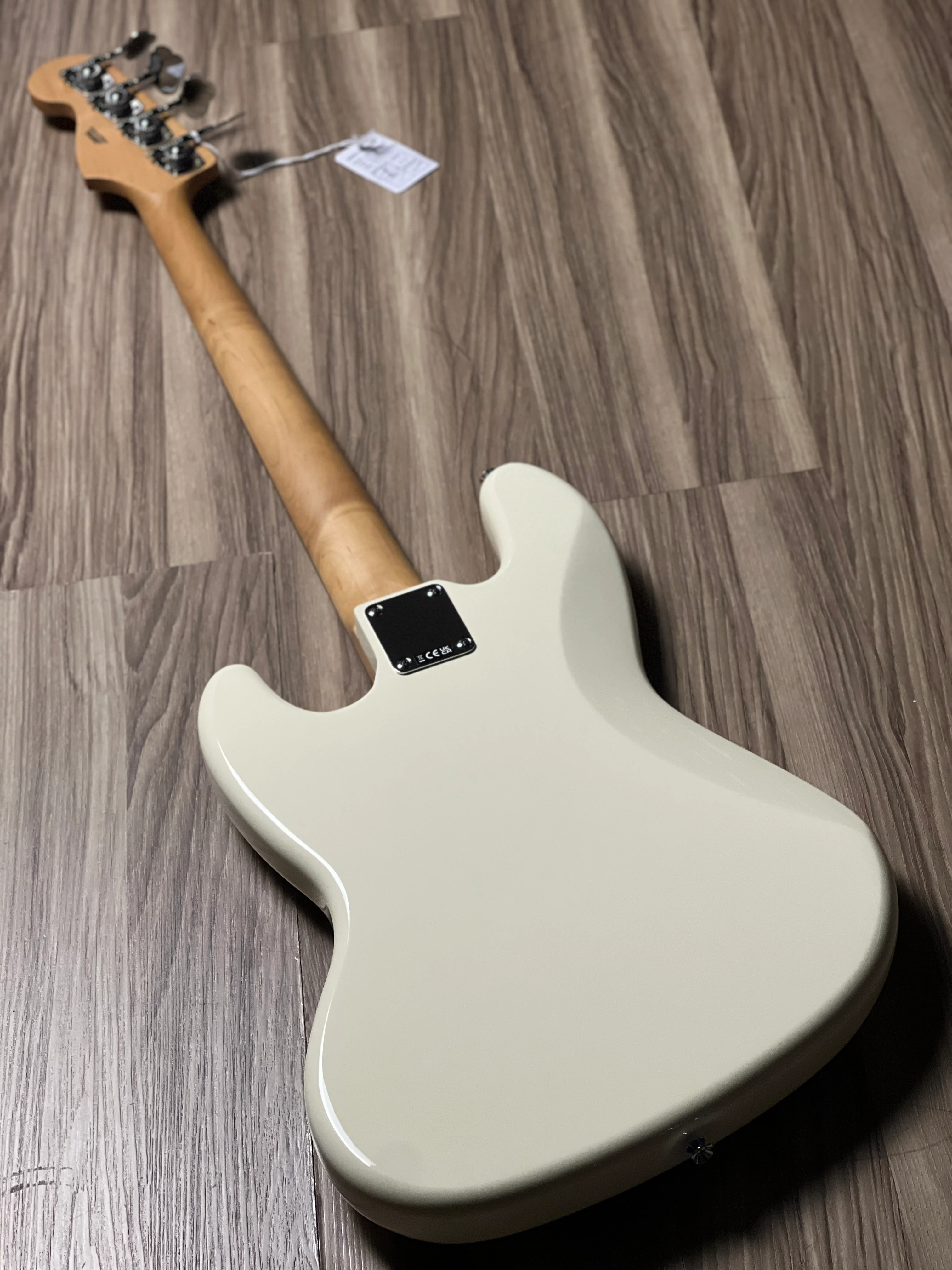 Fender Standard Jazz Bass with Laurel FB in Olympic White - Image 5