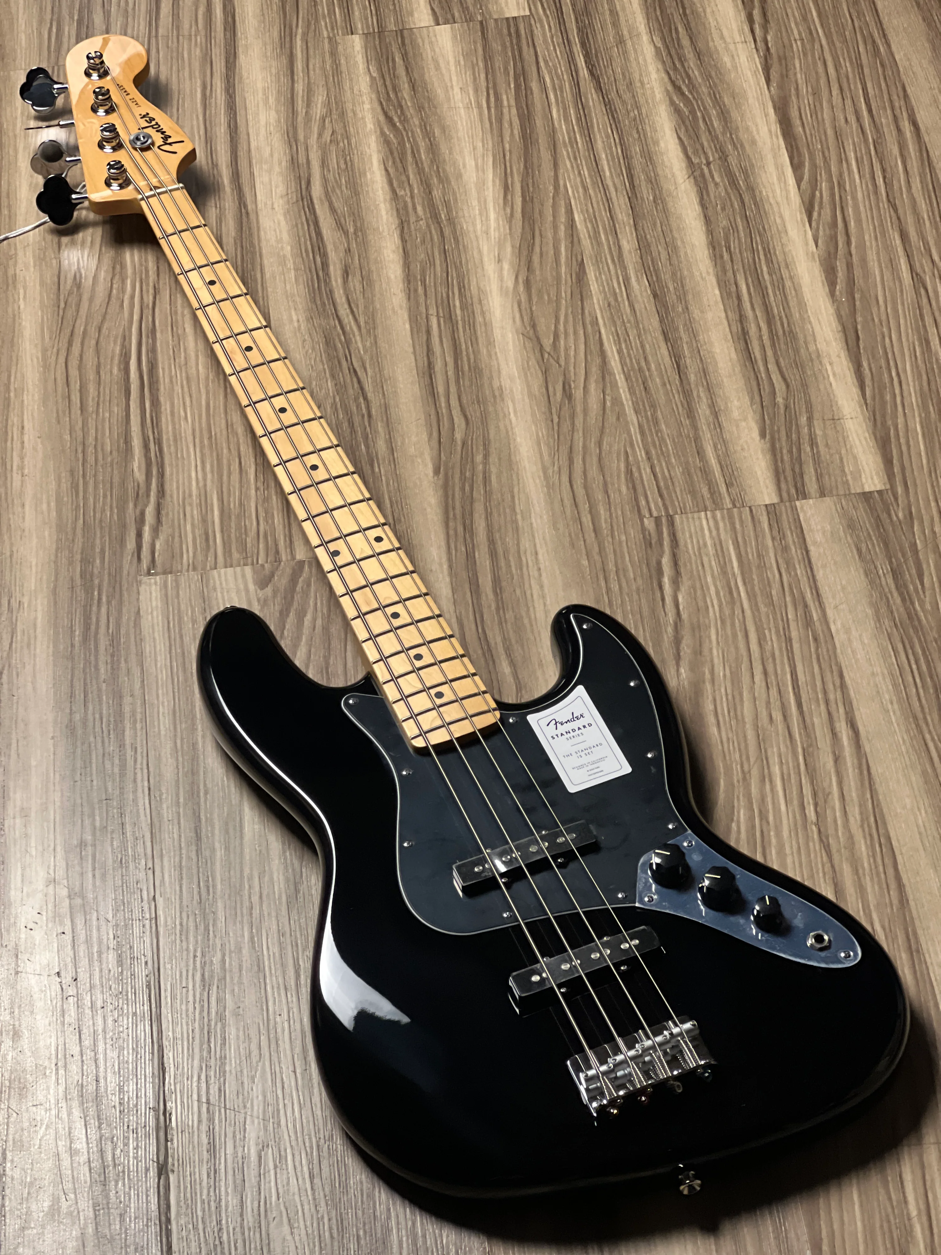 Fender Standard Jazz Bass with Maple FB in Black - Image 2