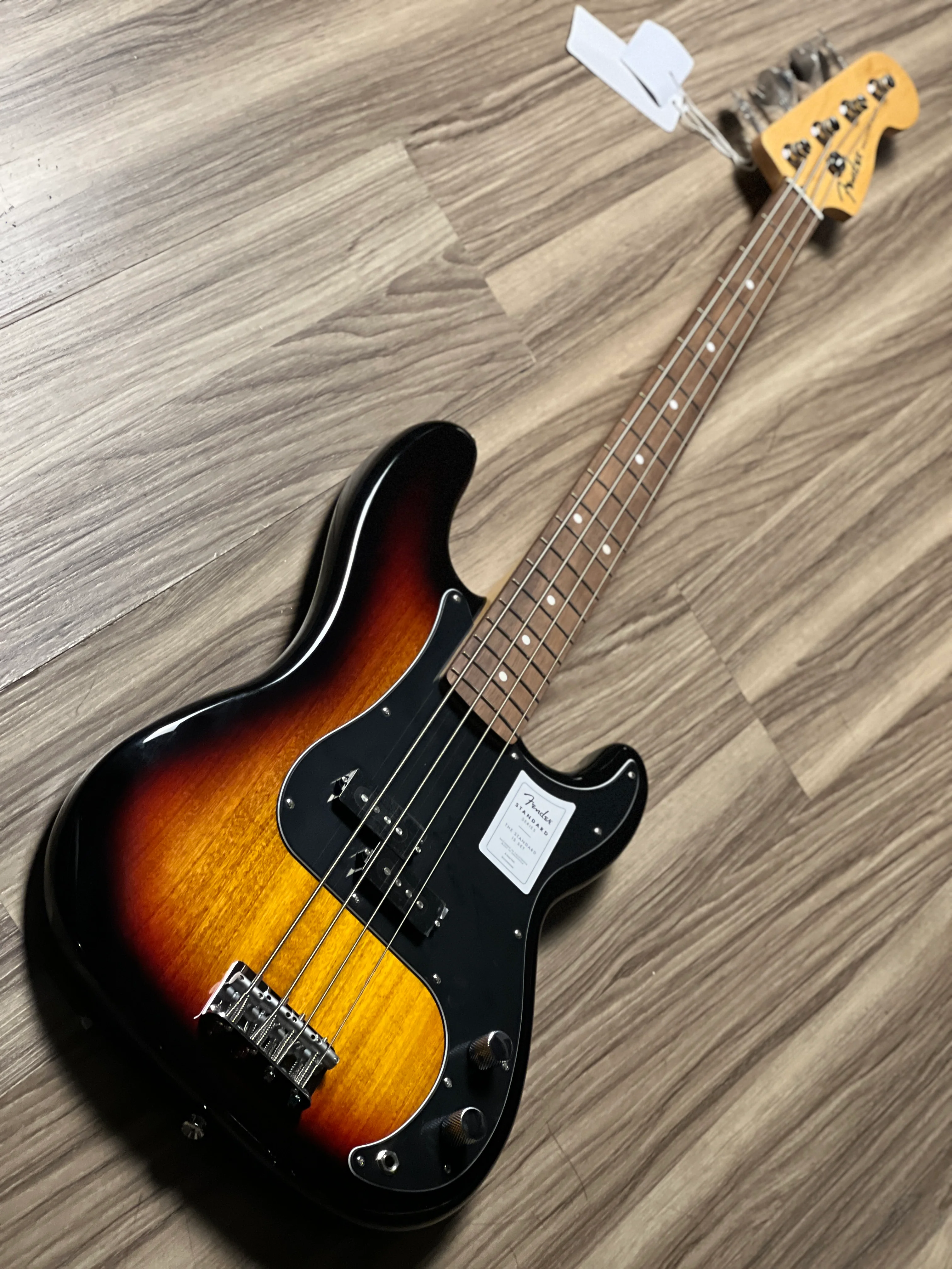 Fender Standard Precision Bass with Laurel FB in 3-Tone Sunburst - Image 3
