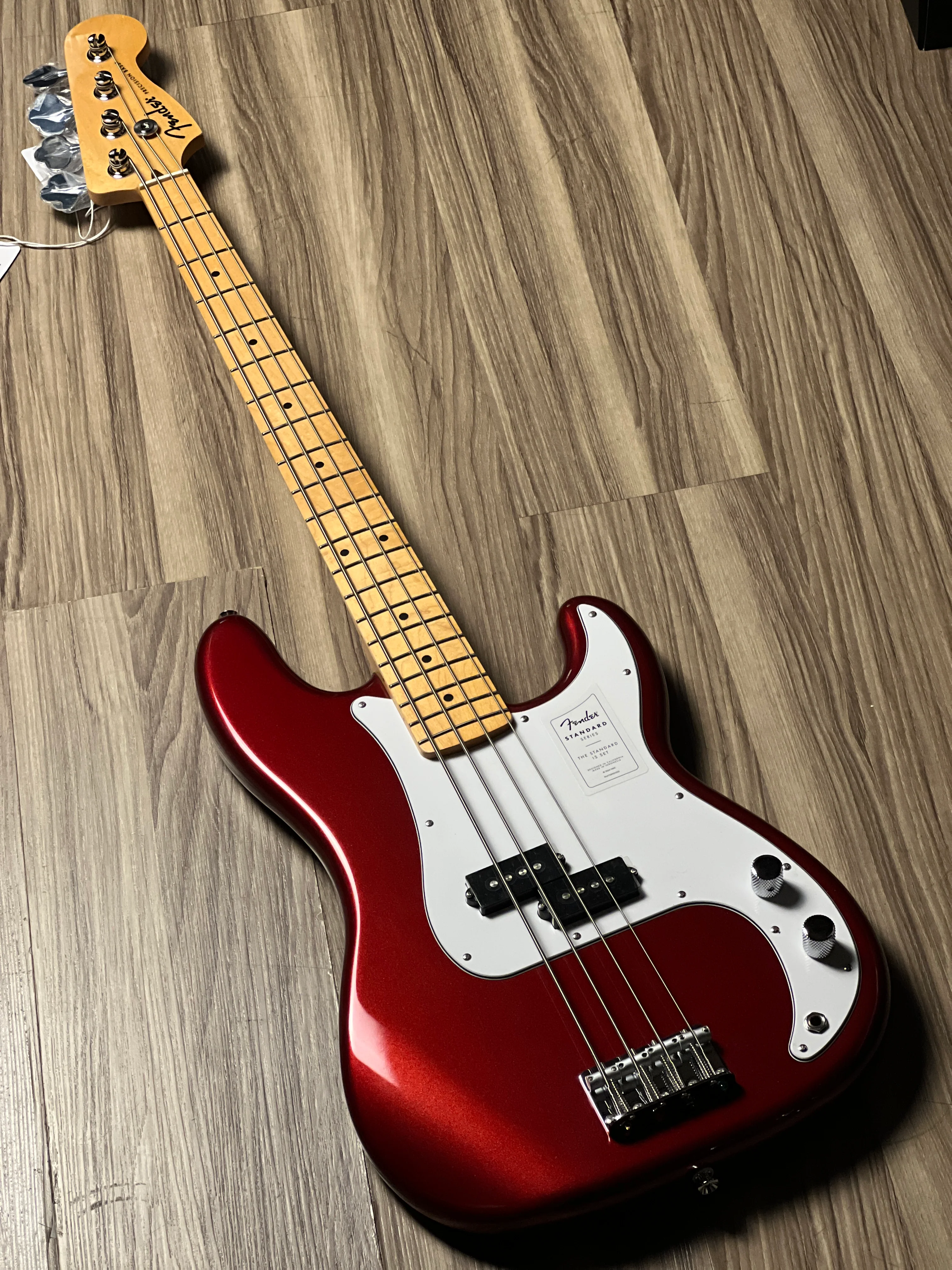 Fender Standard Precision Bass with Maple FB in Candy Cola - Image 2