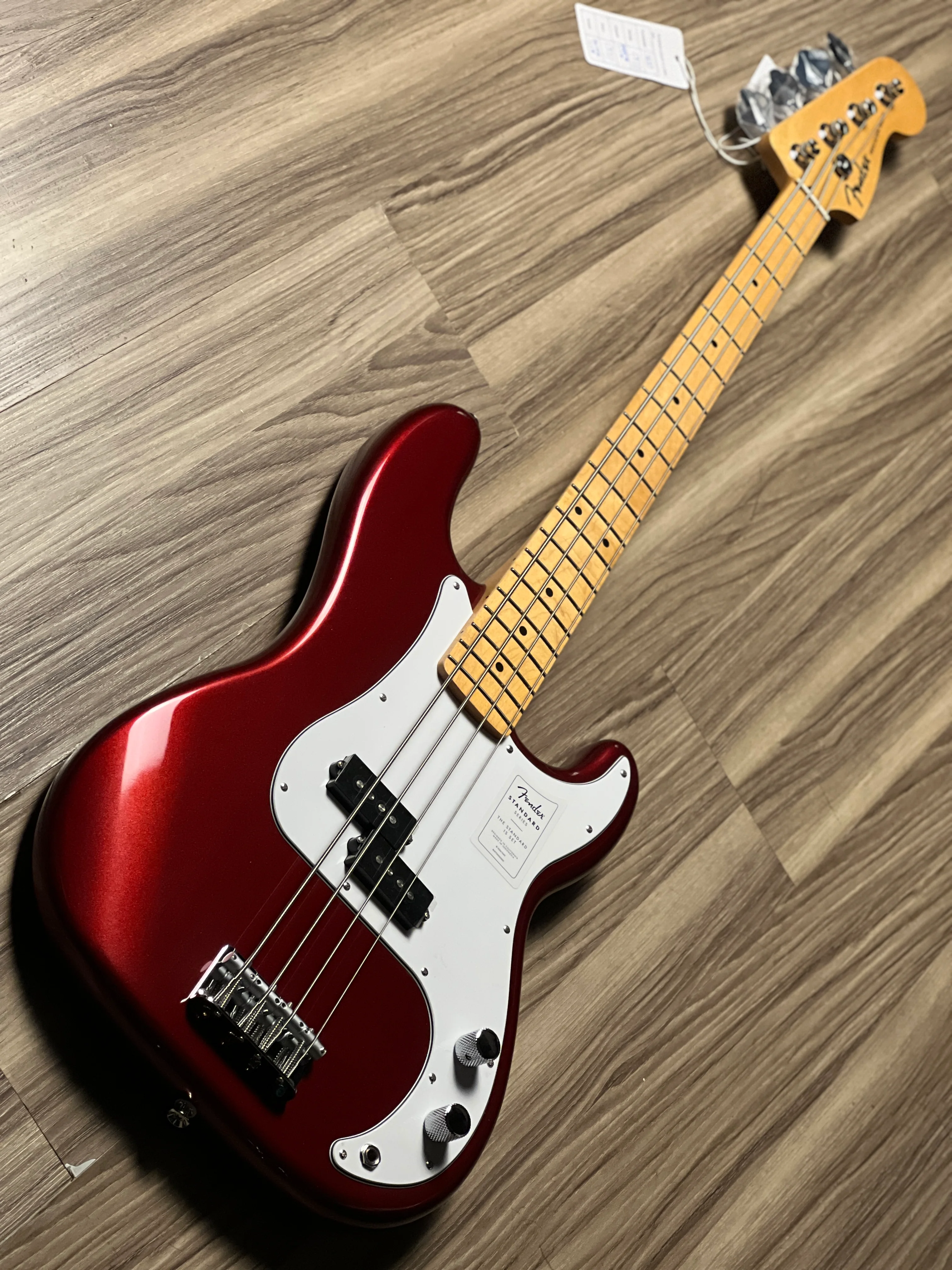 Fender Standard Precision Bass with Maple FB in Candy Cola - Image 3