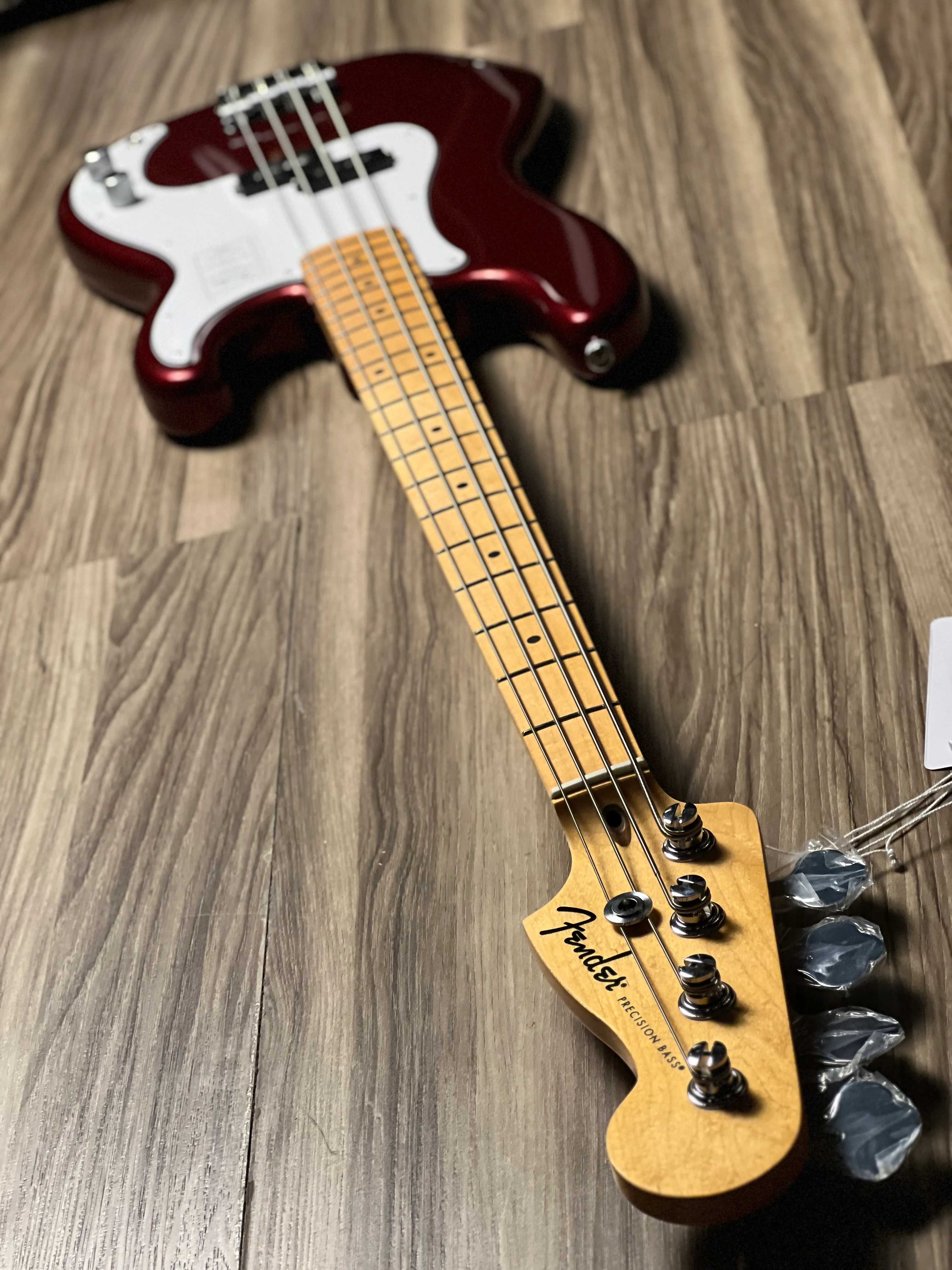 Fender Standard Precision Bass with Maple FB in Candy Cola - Image 6
