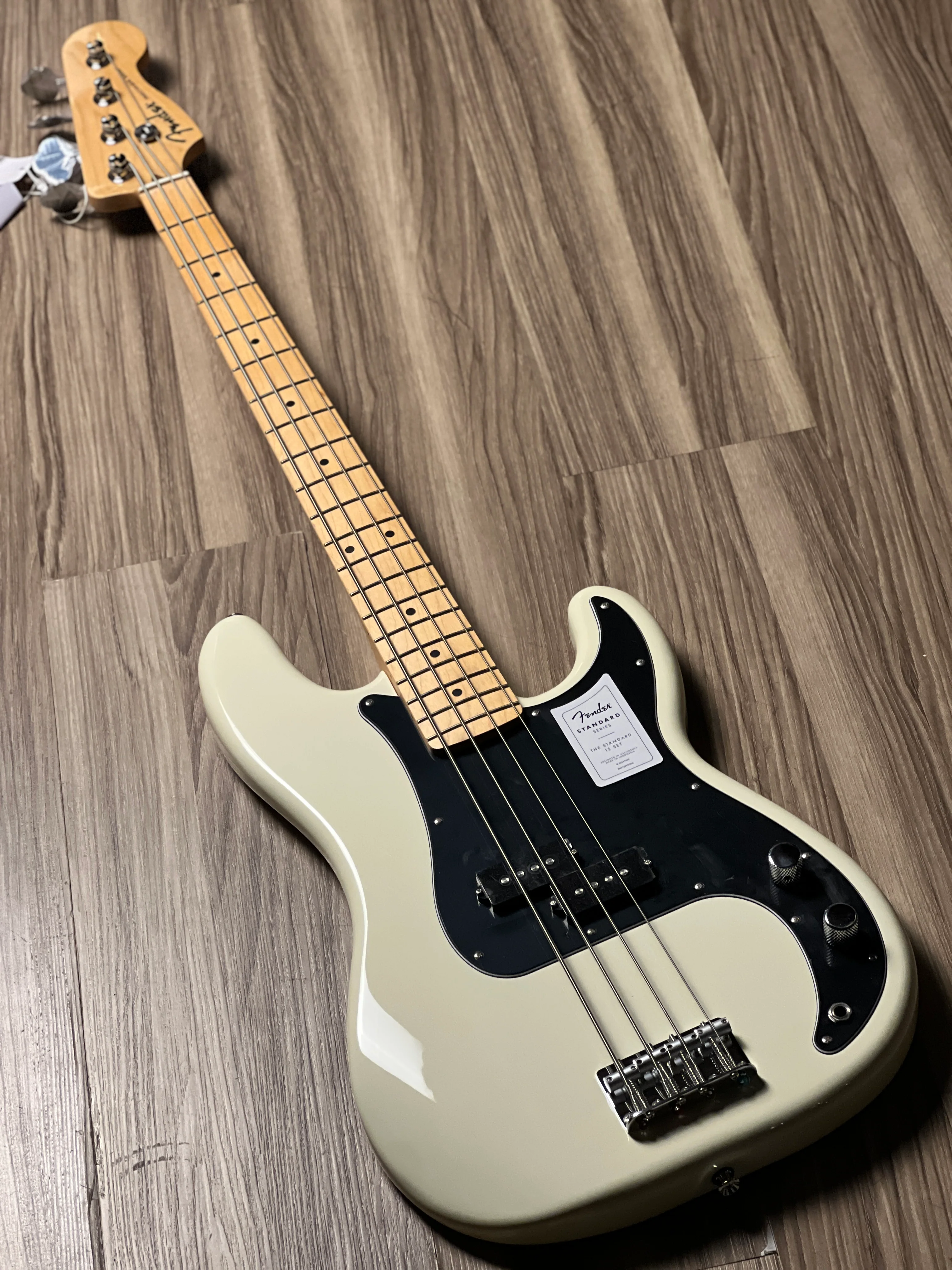 Fender Standard Precision Bass With Maple FB in Olympic White - Image 2