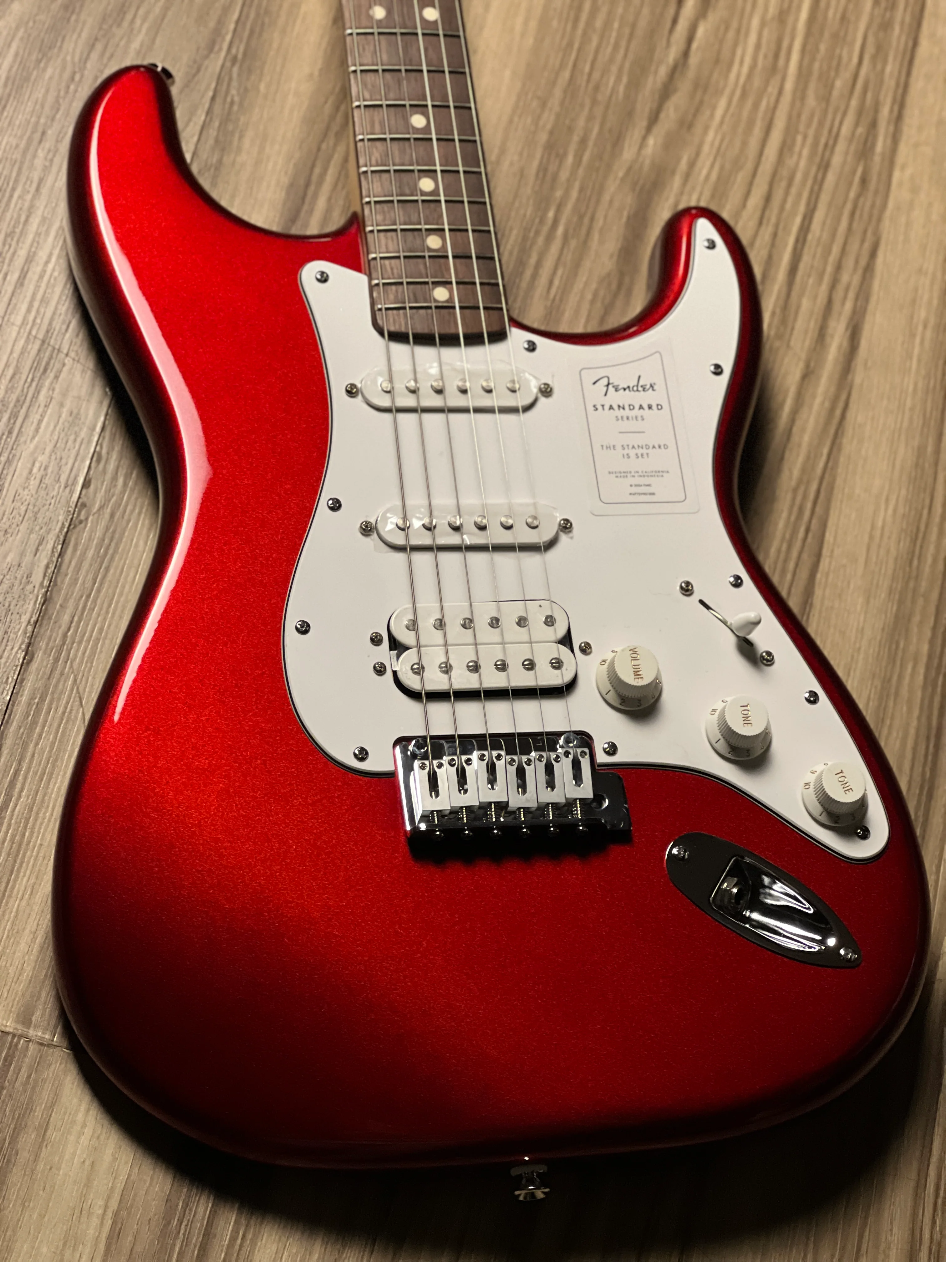 Fender Standard Stratocaster HSS with Laurel FB in Candy Cola - Image 4