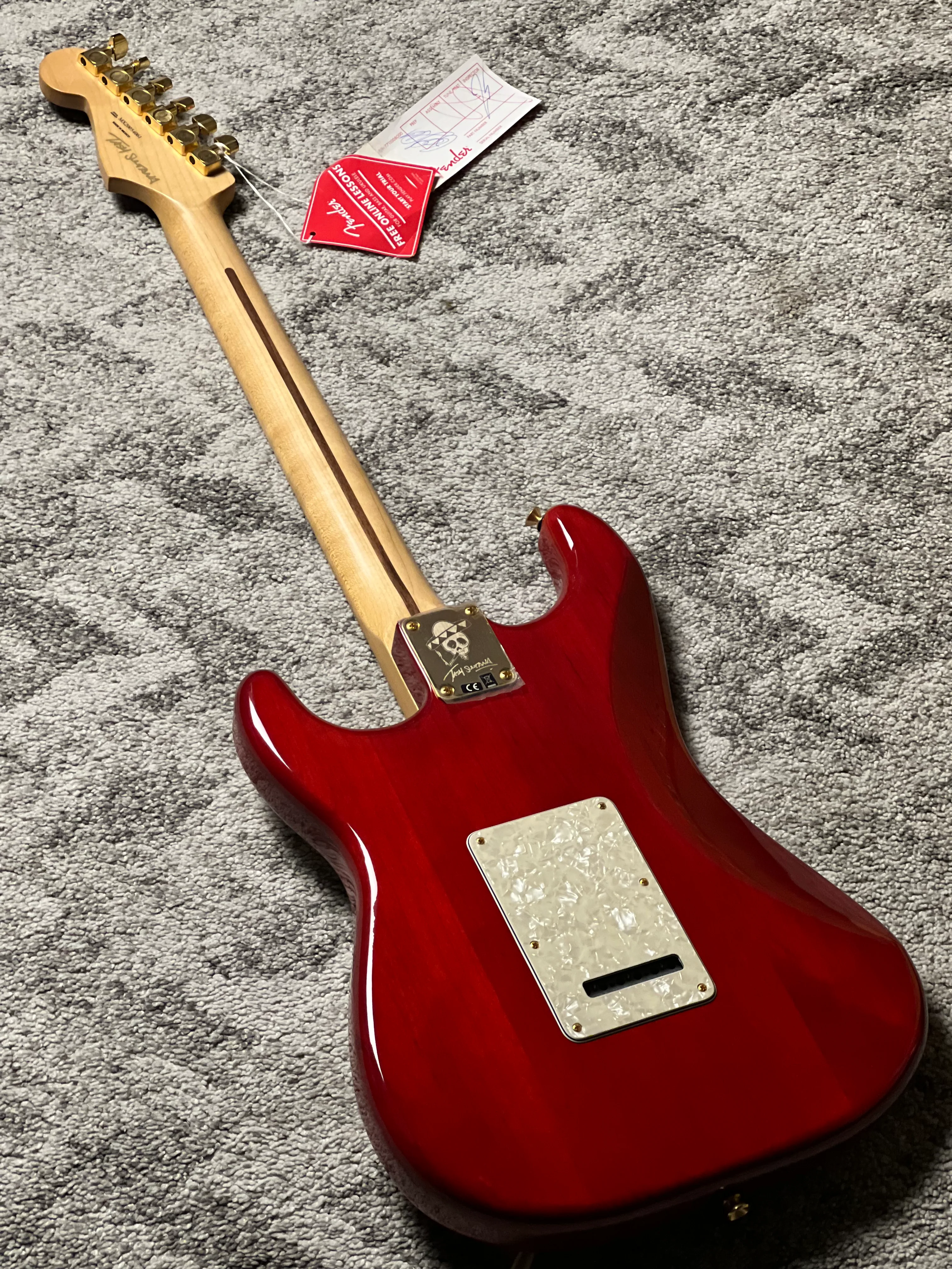Fender Tash Sultana Stratocaster With Maple FB In Transparent Cherry MX20054061 (USED) - Image 5