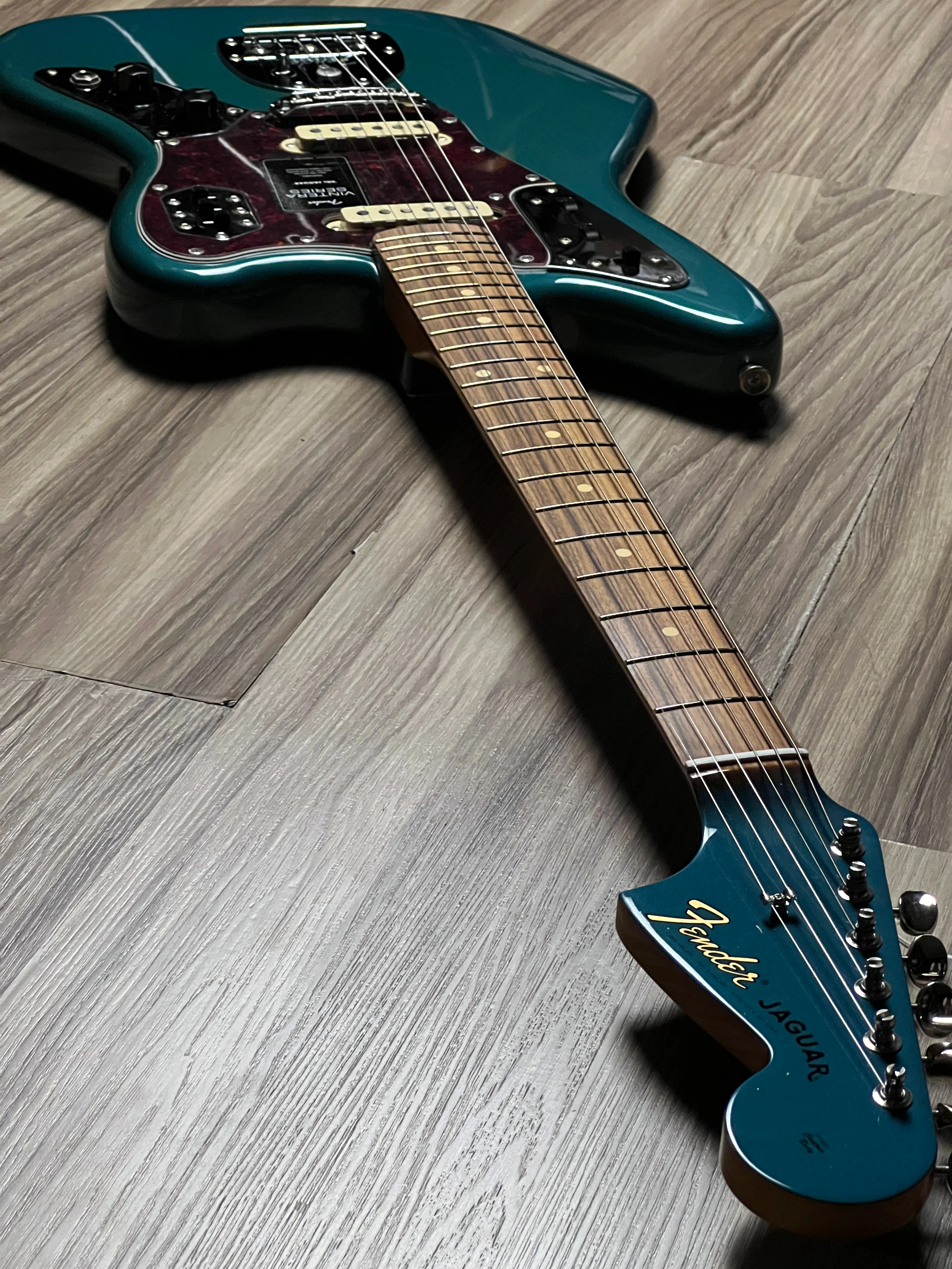 Fender Vintera 60s Jaguar with Pau Ferro FB in Ocean Turquoise - Image 5