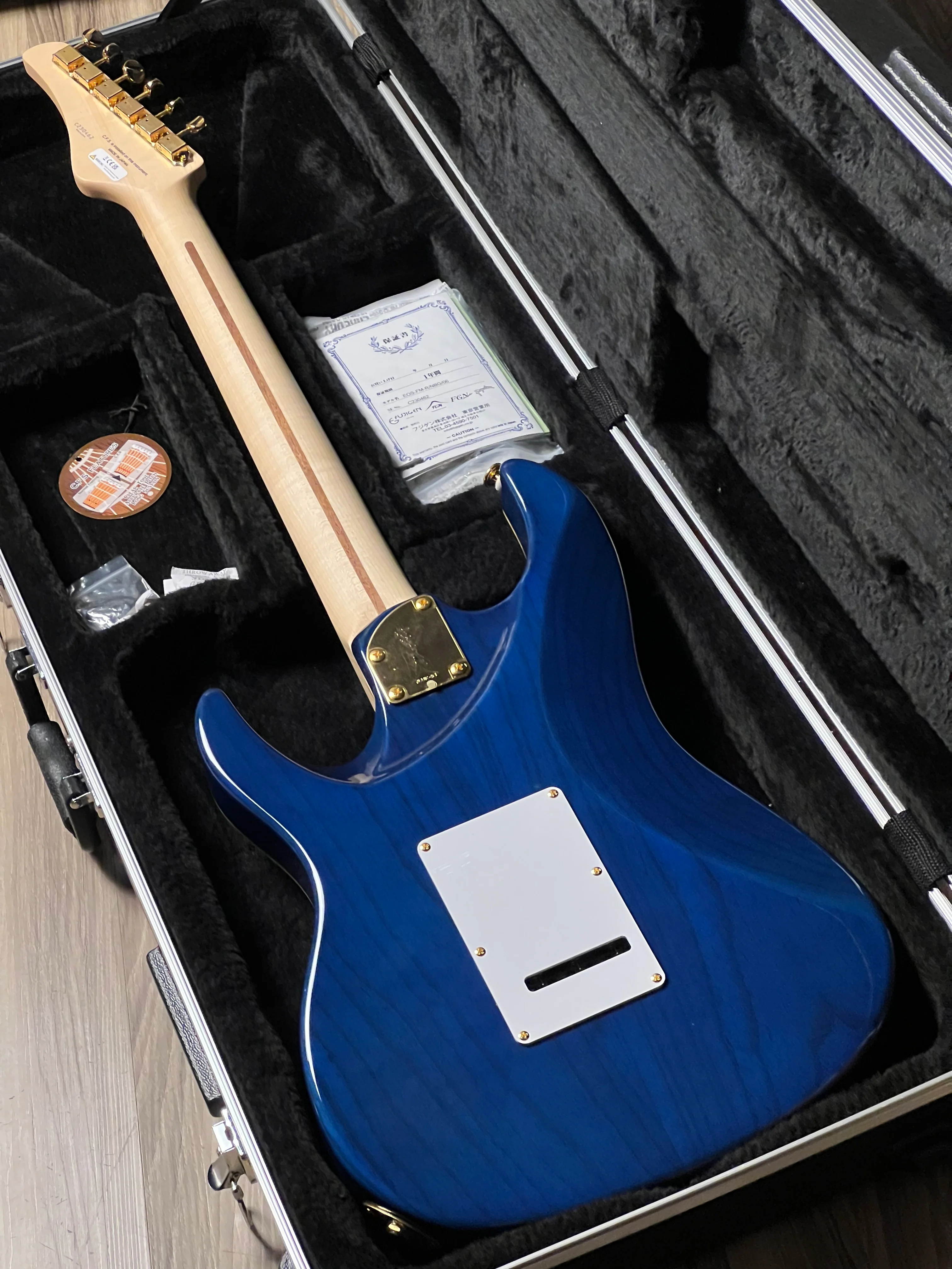 Fujigen FGN Guitars Expert EOS Odyssey in Navy Blue with Hardshell Case C230462 (USED) - Image 6