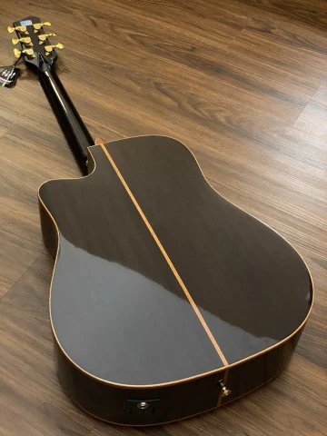 Galatasaray GT-QD1C-BK-FLX Full Solid Mahogany with Fishman Flex Preamp - Image 5