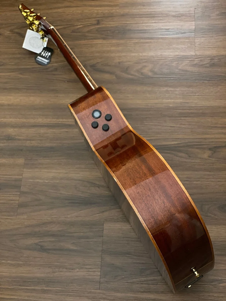 Galatasaray GT-QD2OM-FLX YN Full Solid Mahogany with Fishman Flex Preamp - Image 4