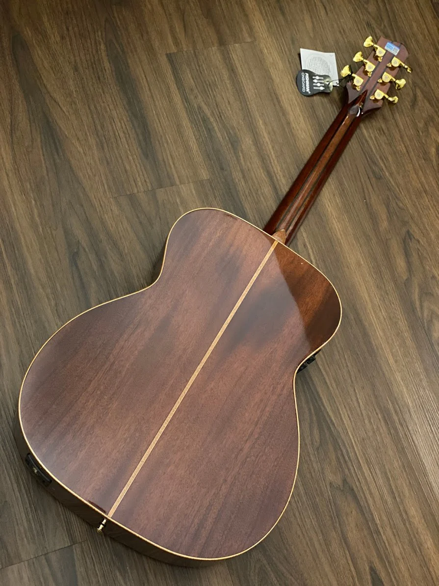 Galatasaray GT-QD2OM-FLX YN Full Solid Mahogany with Fishman Flex Preamp - Image 7
