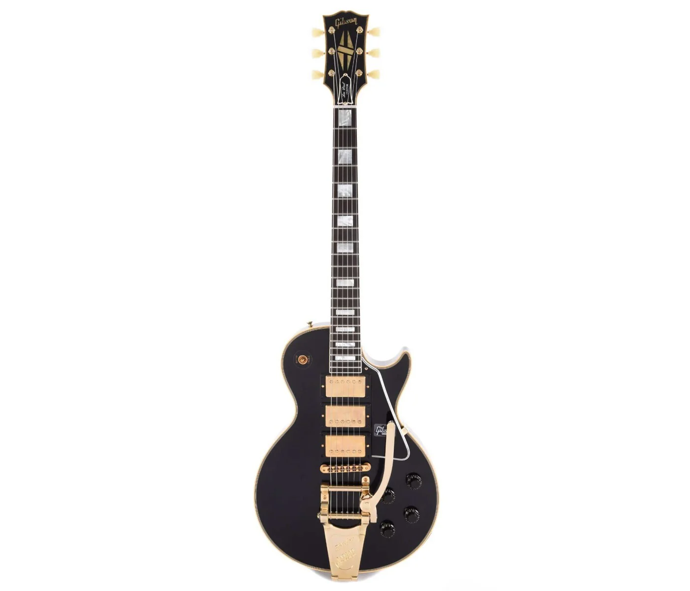 Gibson 1957 Les Paul Custom Reissue 3-Pickup Bigsby in Ebony w/Case 742392 - Image 12