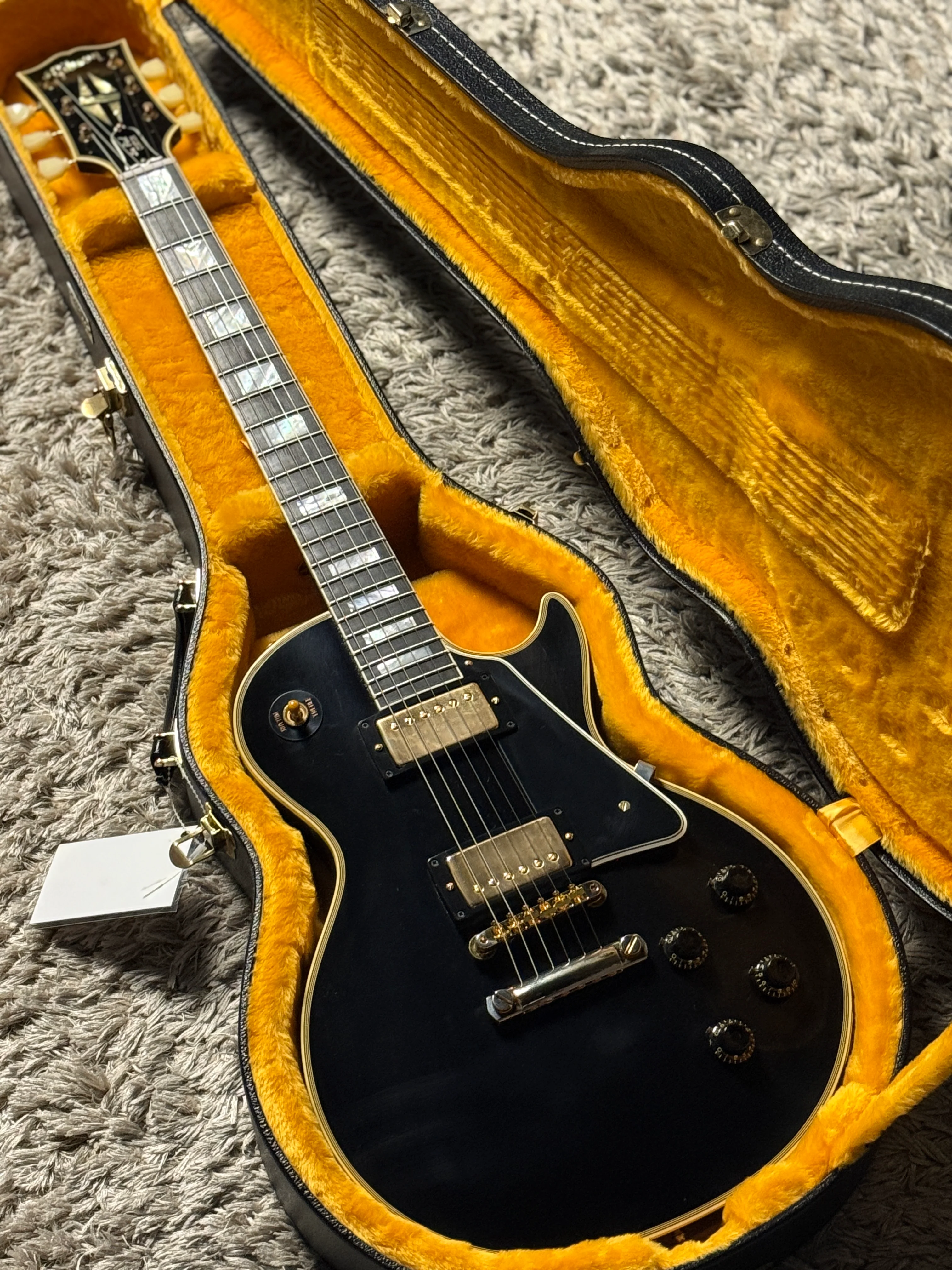 Gibson 1957 Les Paul Custom Reissue VOS - Ebony 2-Pickup 741155 - Image 2