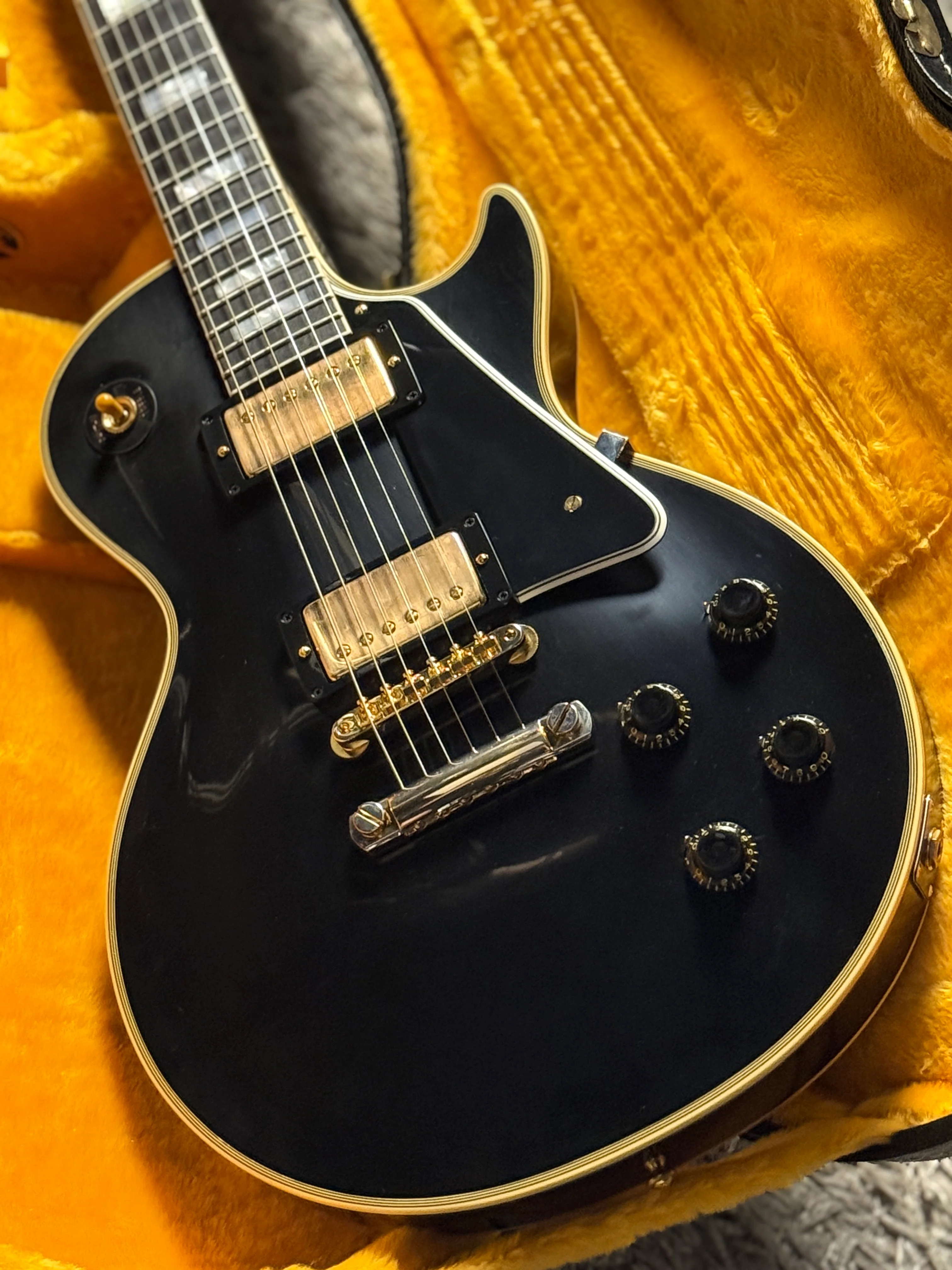 Gibson 1957 Les Paul Custom Reissue VOS - Ebony 2-Pickup 741155 - Image 6