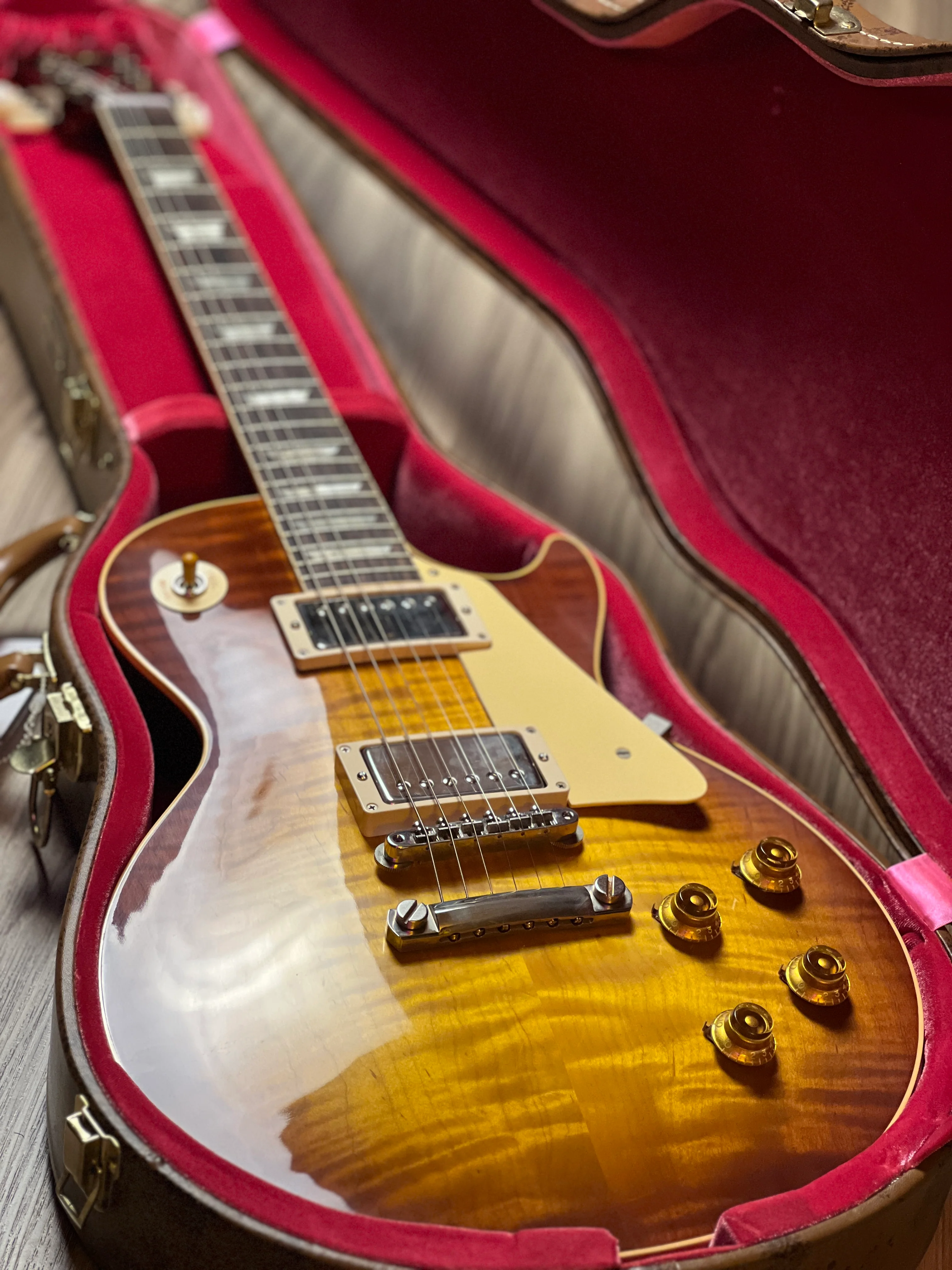 Gibson 1959 Les Paul Standard Reissue In Iced Tea Burst w/Case 942761 - Image 3