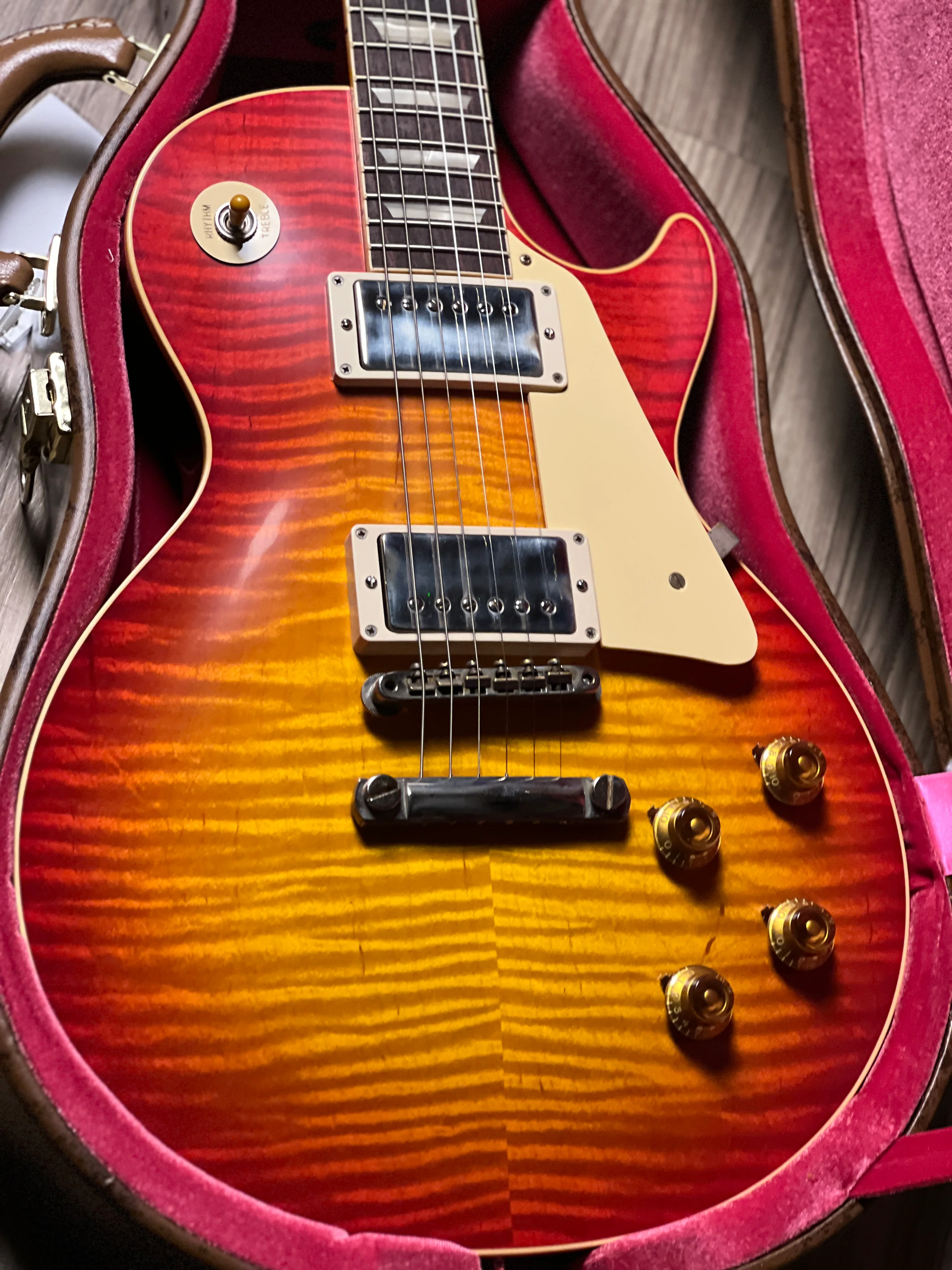 Gibson 1959 Les Paul Standard Reissue In Washed Cherry Sunburst w/Case 942154 - Image 3