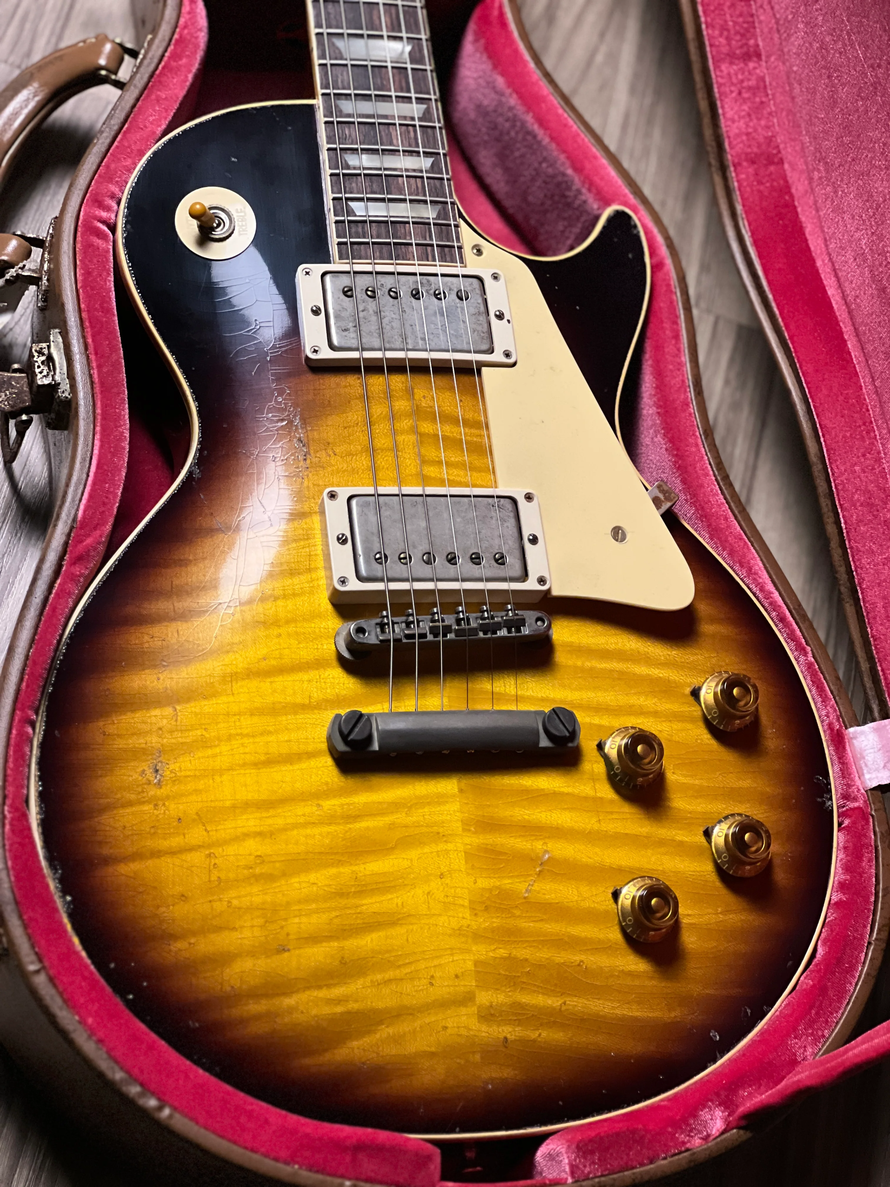 Gibson 1959 Les Paul Standard Reissue Heavy Aged Murphy Lab Kindred Burst 95095 - Image 3