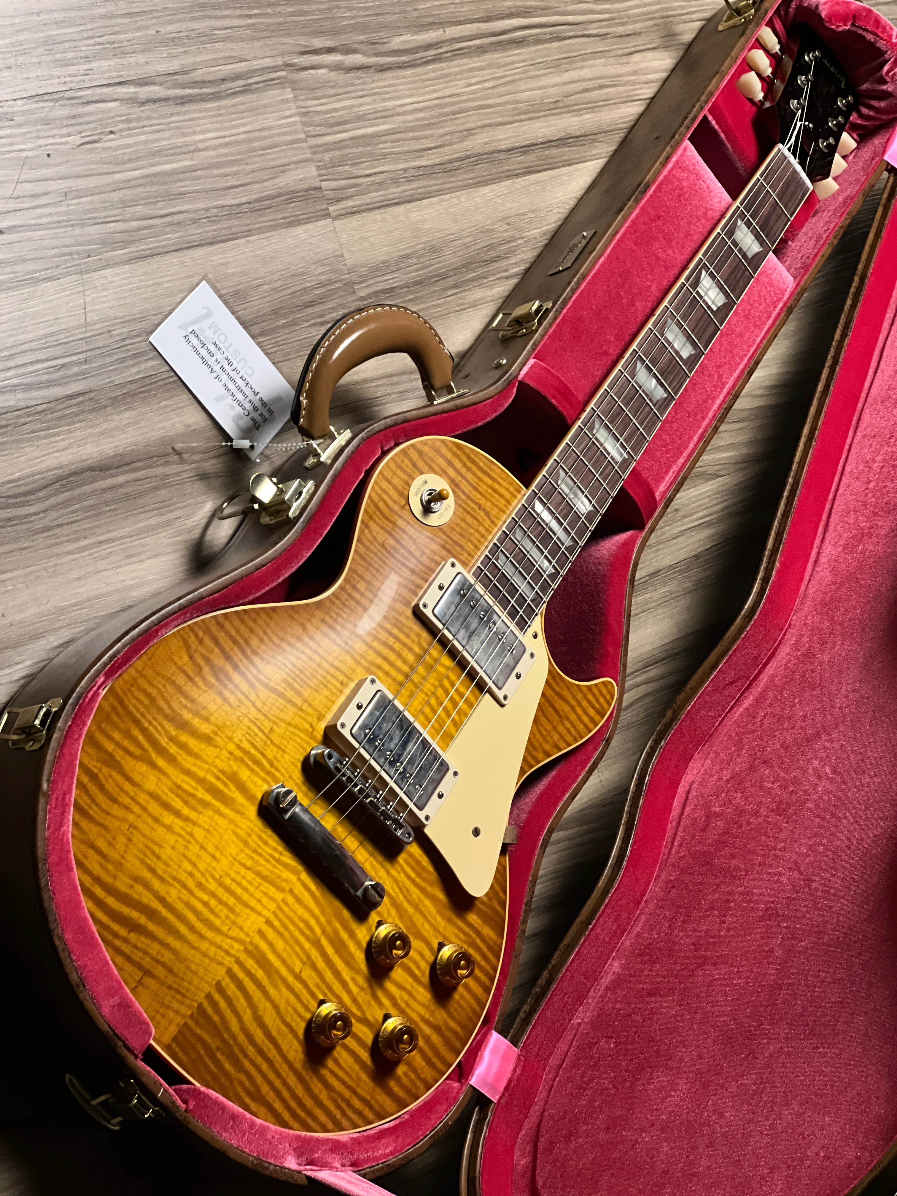 Gibson 1959 Les Paul Standard Reissue VOS In Dirty Lemon w/Case 941822 - Image 3