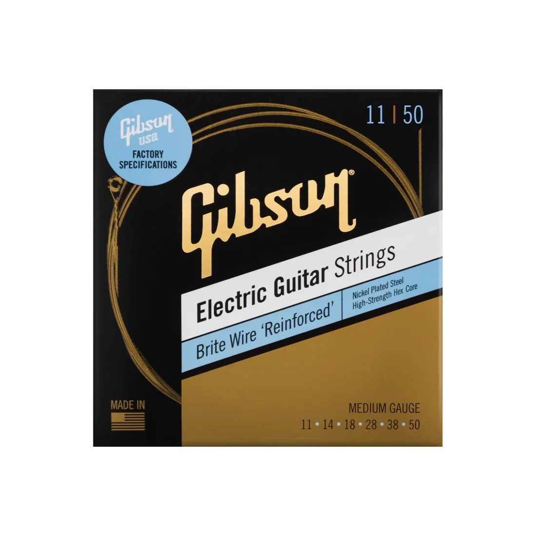 Gibson Brite Wire Reinforced Electric Guitar Strings - Image 2
