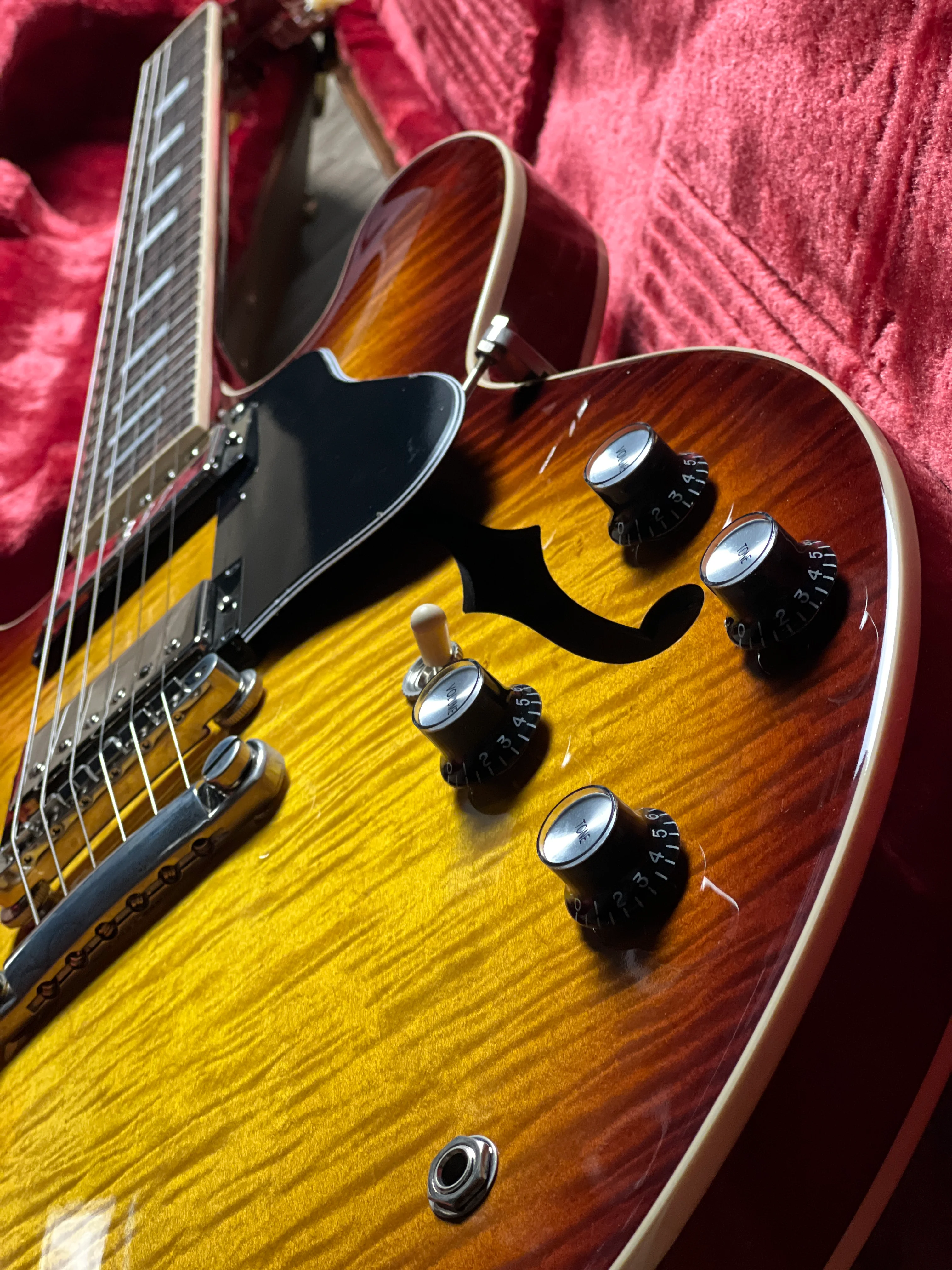 Gibson ES-335 Figured Semi Hollow Body in Iced Tea w/Case 228340110 - Image 6