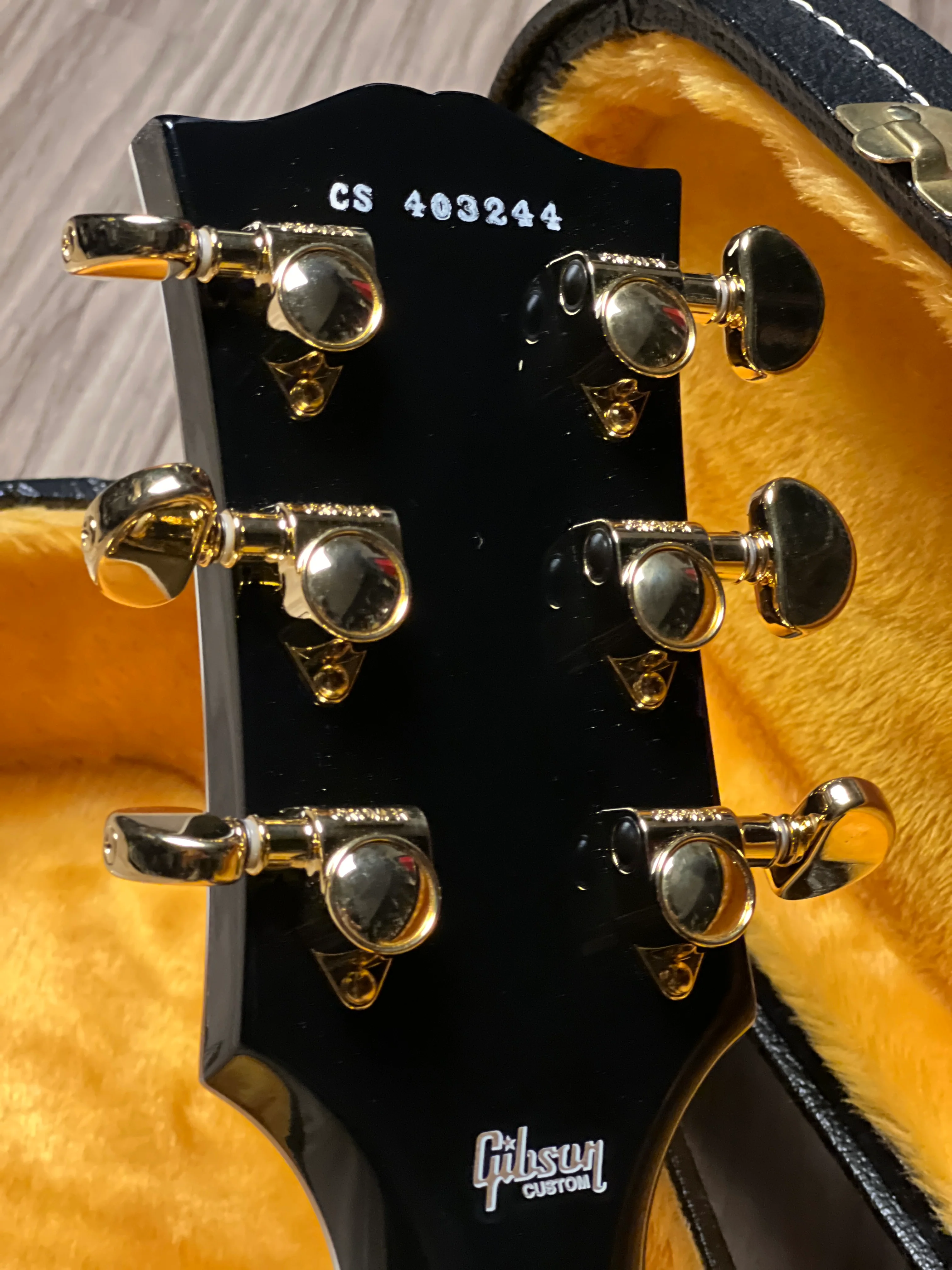 Gibson Les Paul Custom w/Ebony Fingerboard Gloss in Ebony w/Case CS 403244 - Image 7