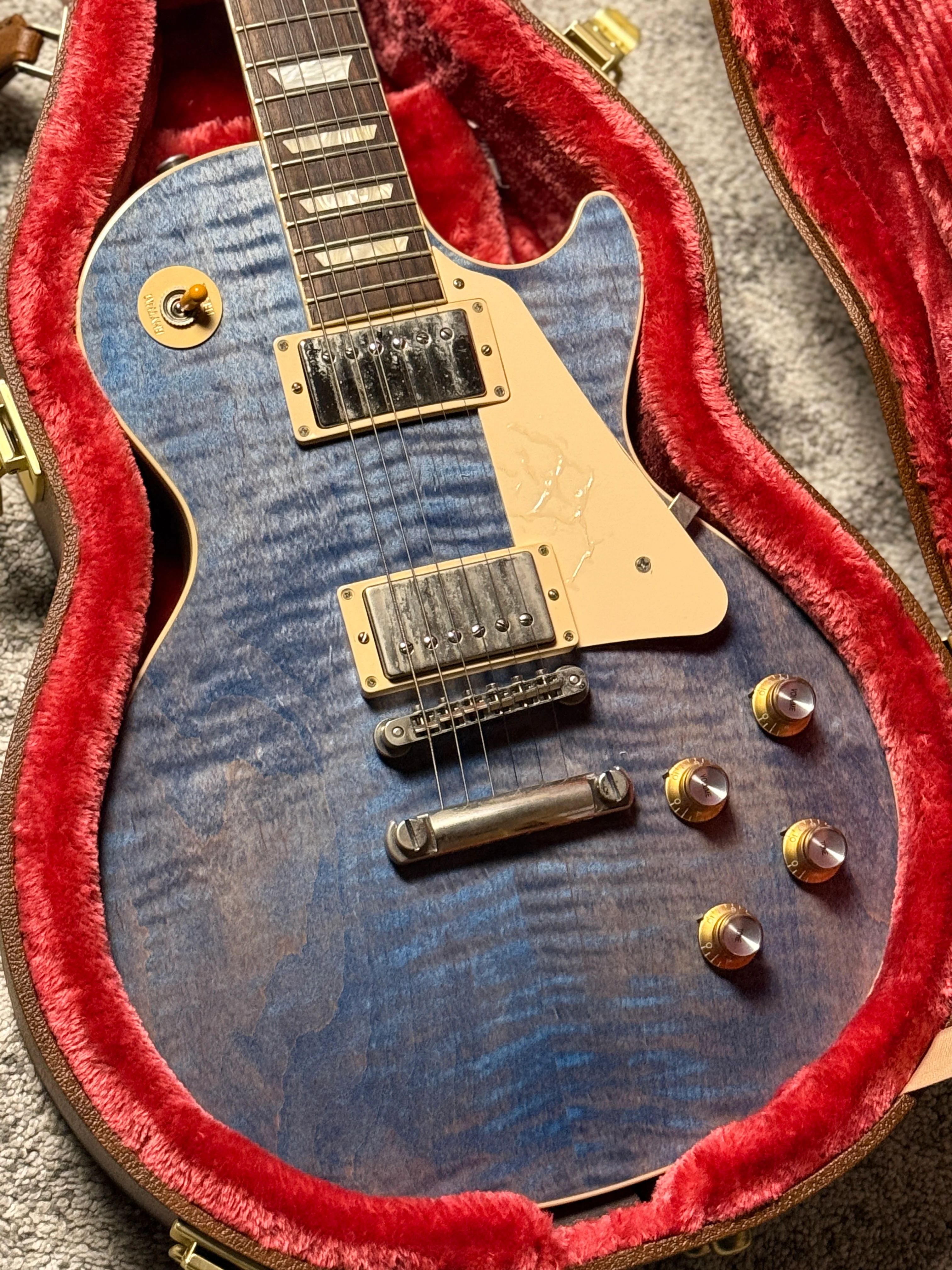 Gibson Les Paul Standard 60s Figured Top in Ocean Blue w/Case 229930097 - Image 3
