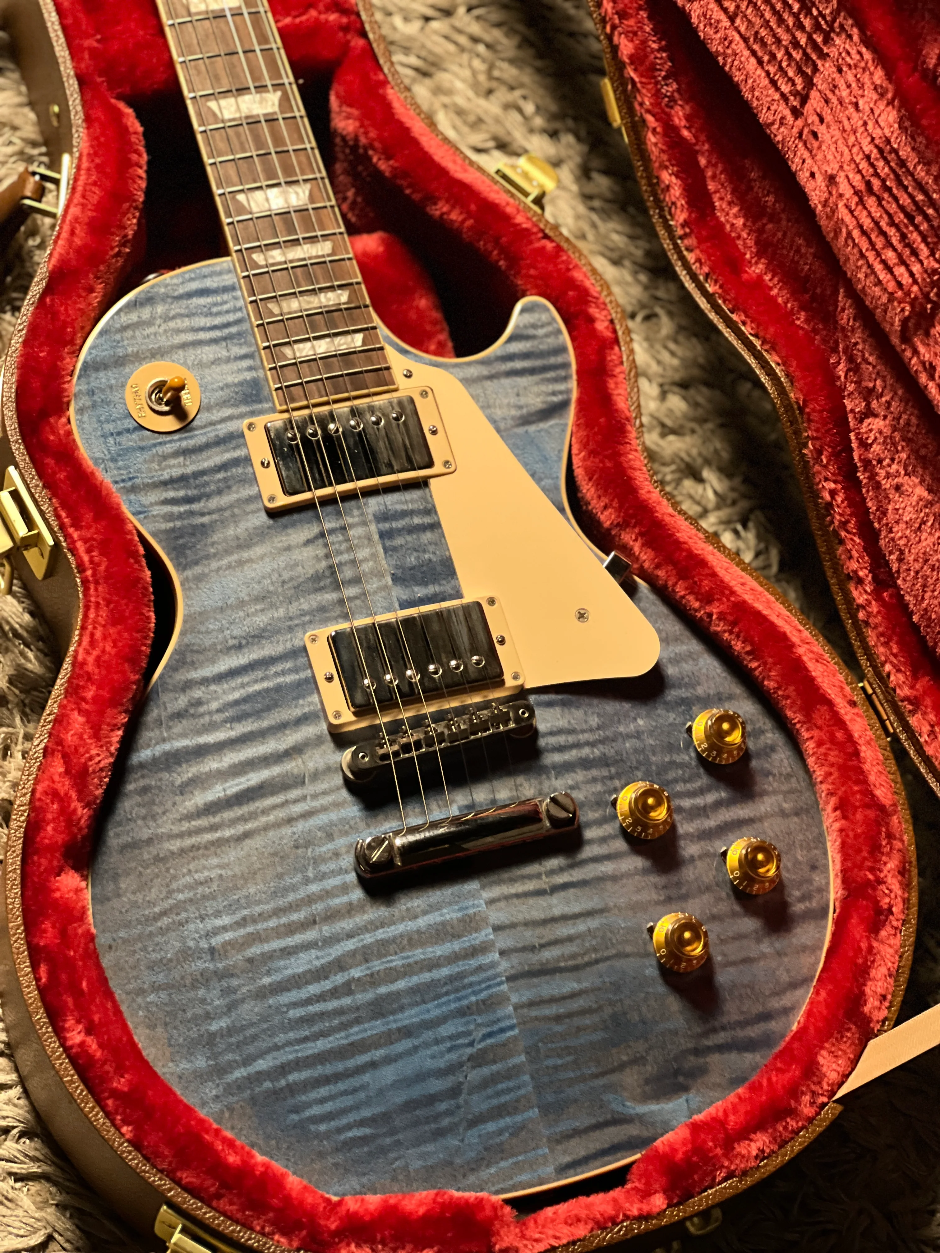 Gibson Les Paul Standard 50s Figured Top in Ocean Blue w/Case 230430112 - Image 4