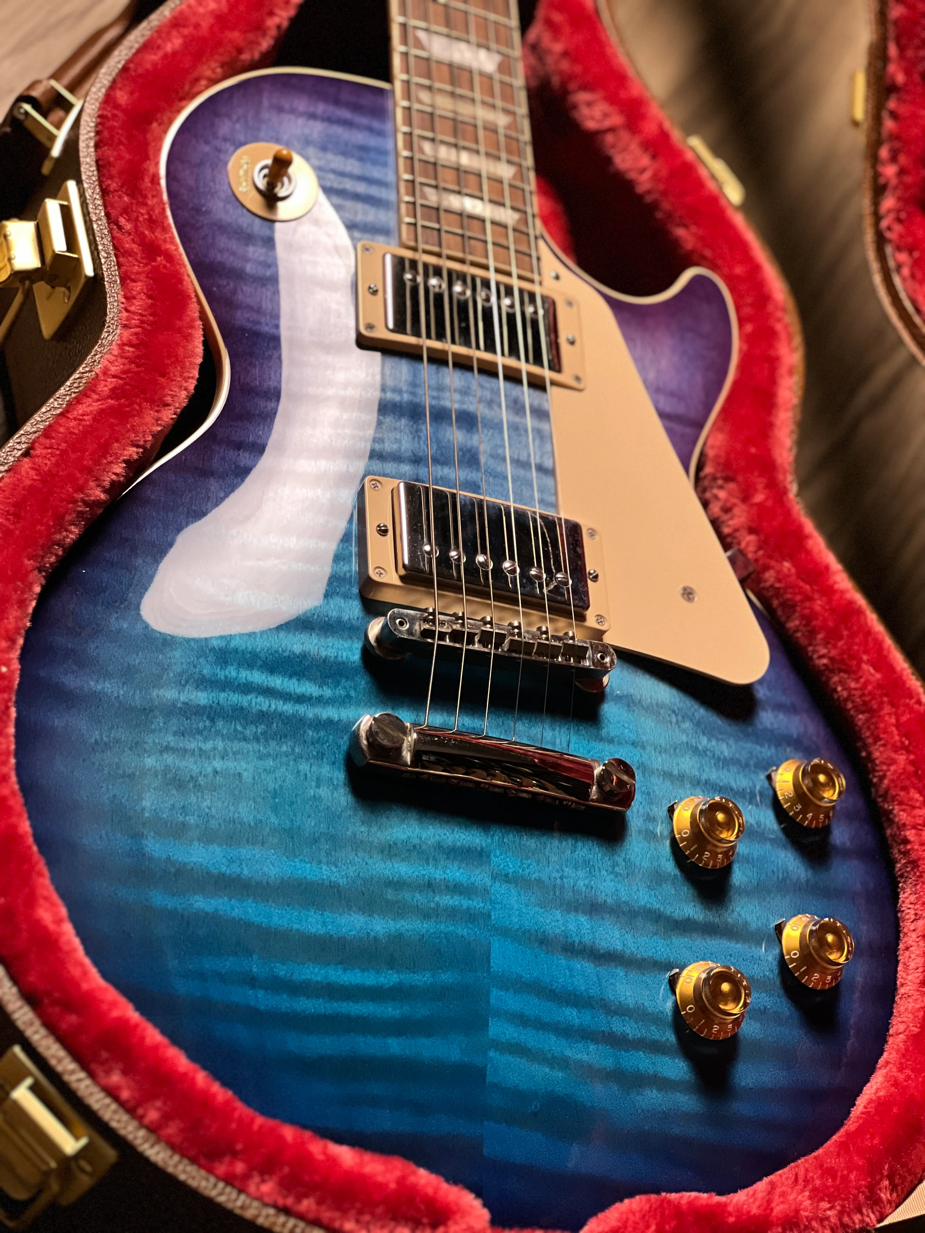 Gibson Les Paul Standard 50s (Trans Finish) In Blueberry Burst w/Case 229130355 - Image 4