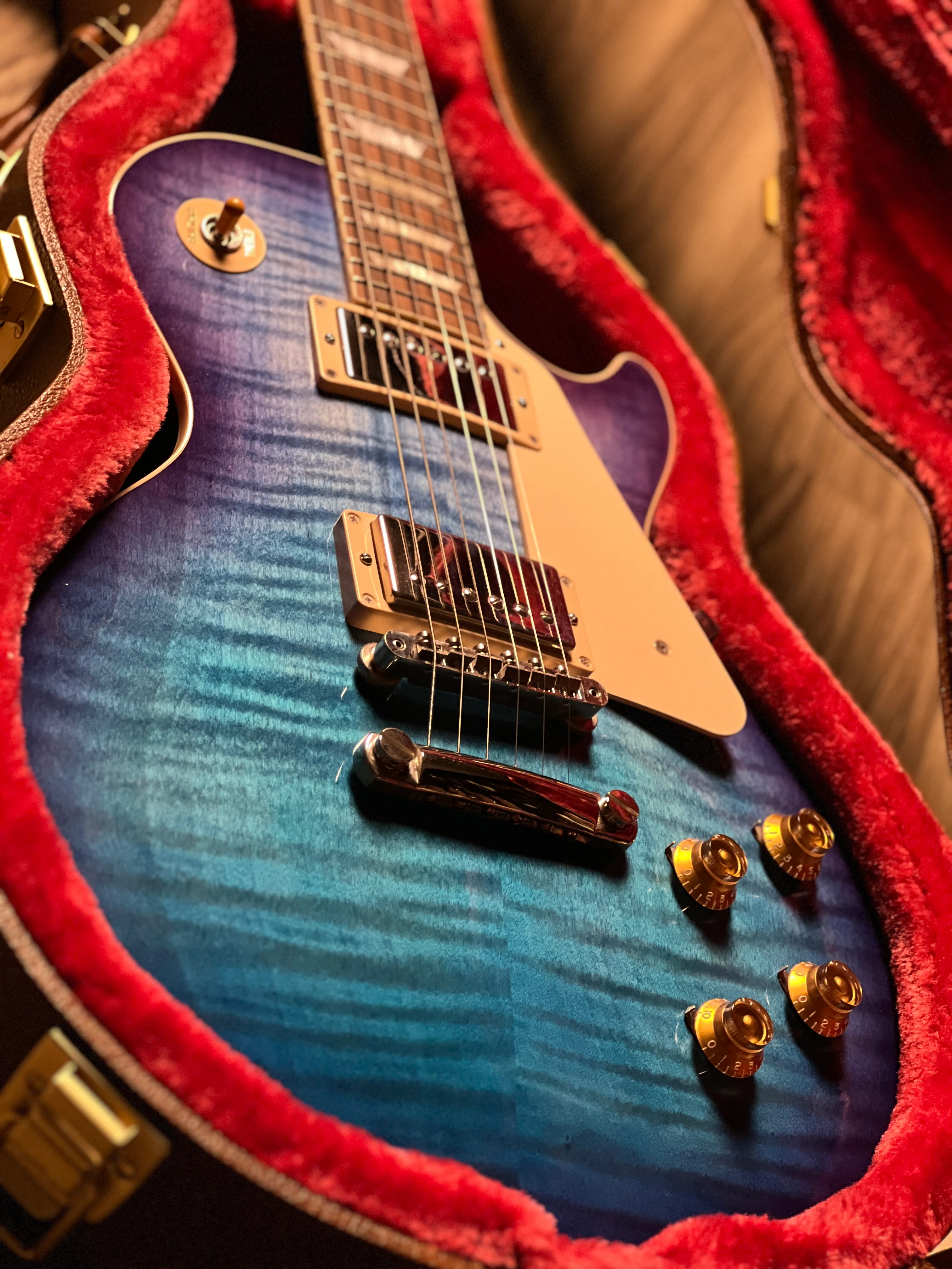 Gibson Les Paul Standard 50s (Trans Finish) In Blueberry Burst w/Case 229130355 - Image 5