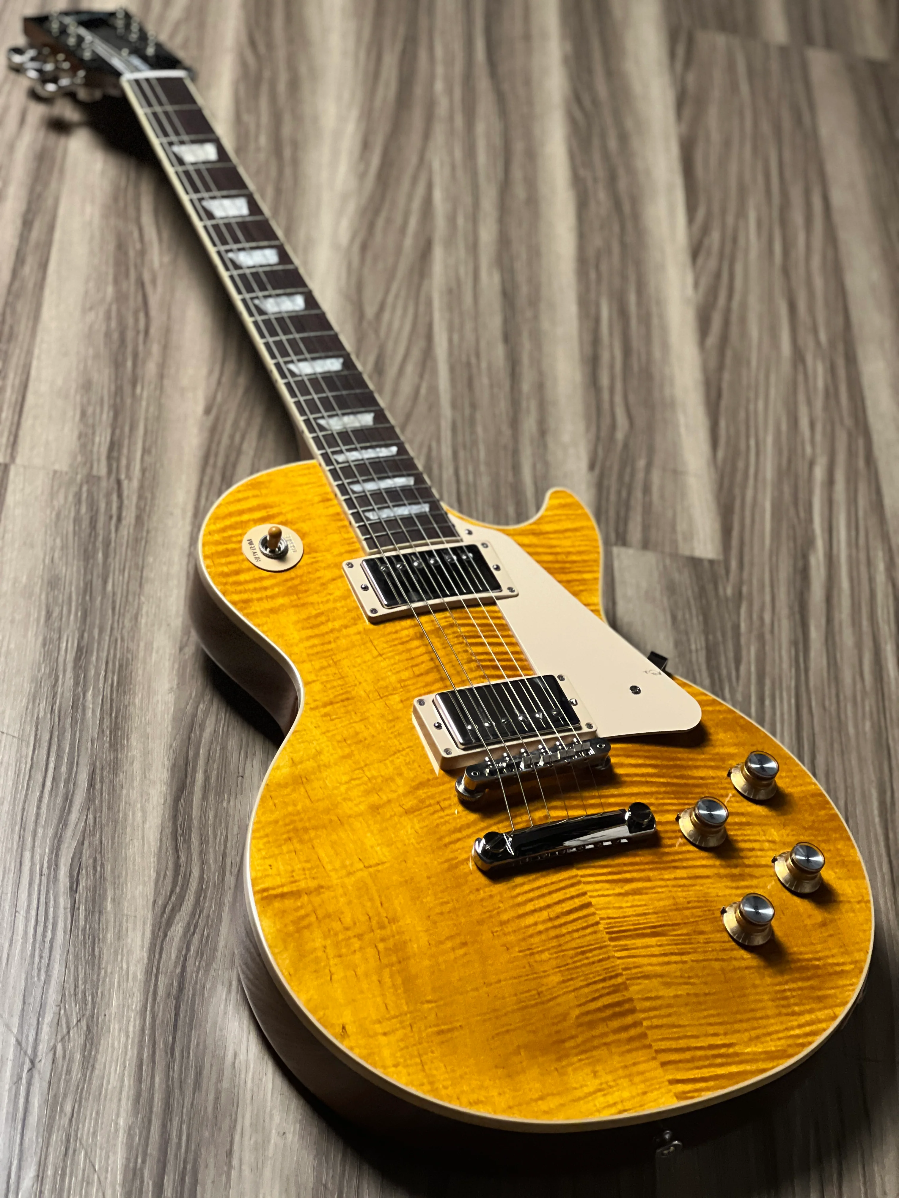 Gibson LP Standard 60s Figured Top in Honey Amber w/Case 216530269 - Image 8