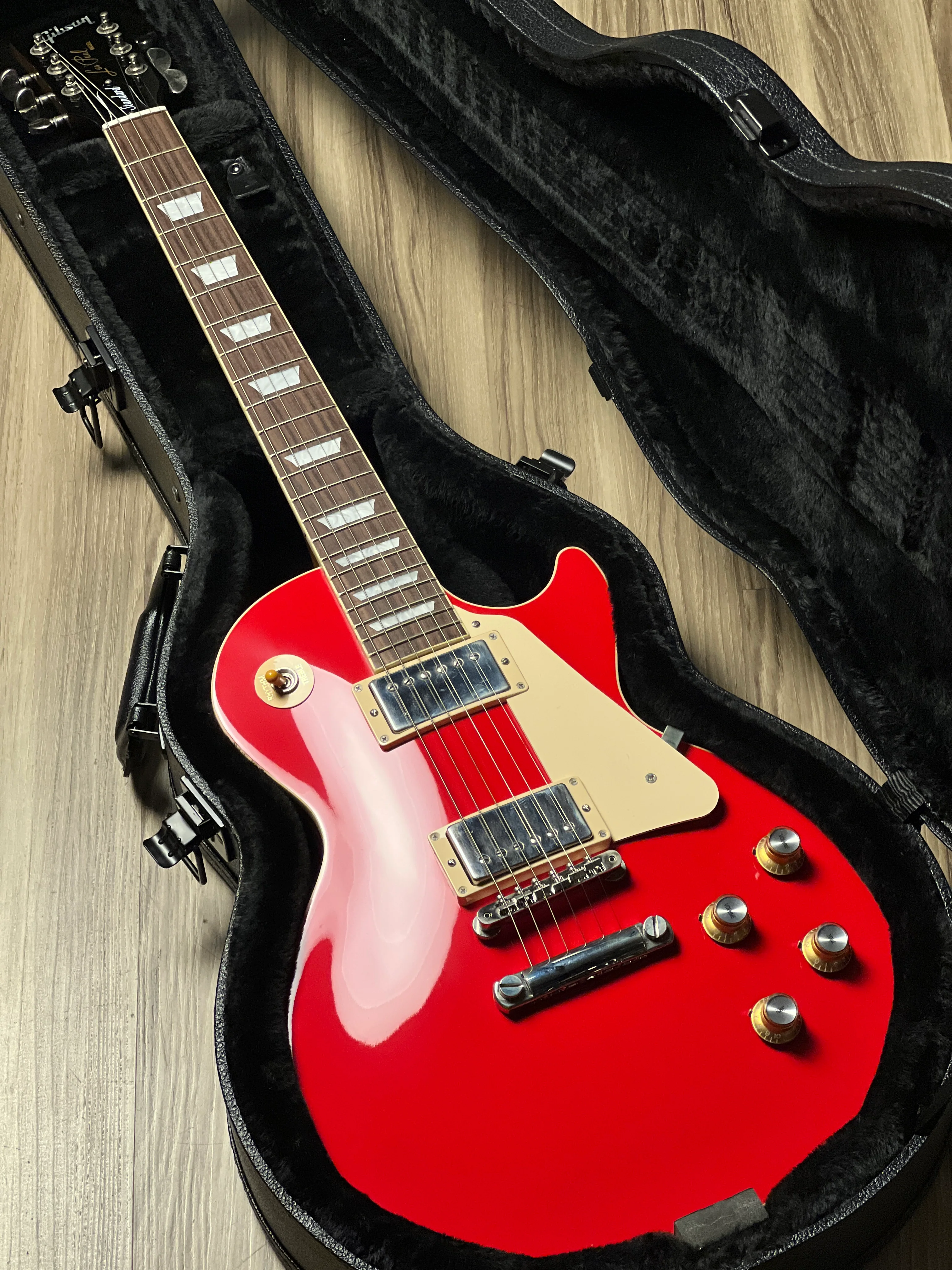 Gibson LP Standard 60s with Plain Top in Cardinal Red w/Gigbag - Image 4