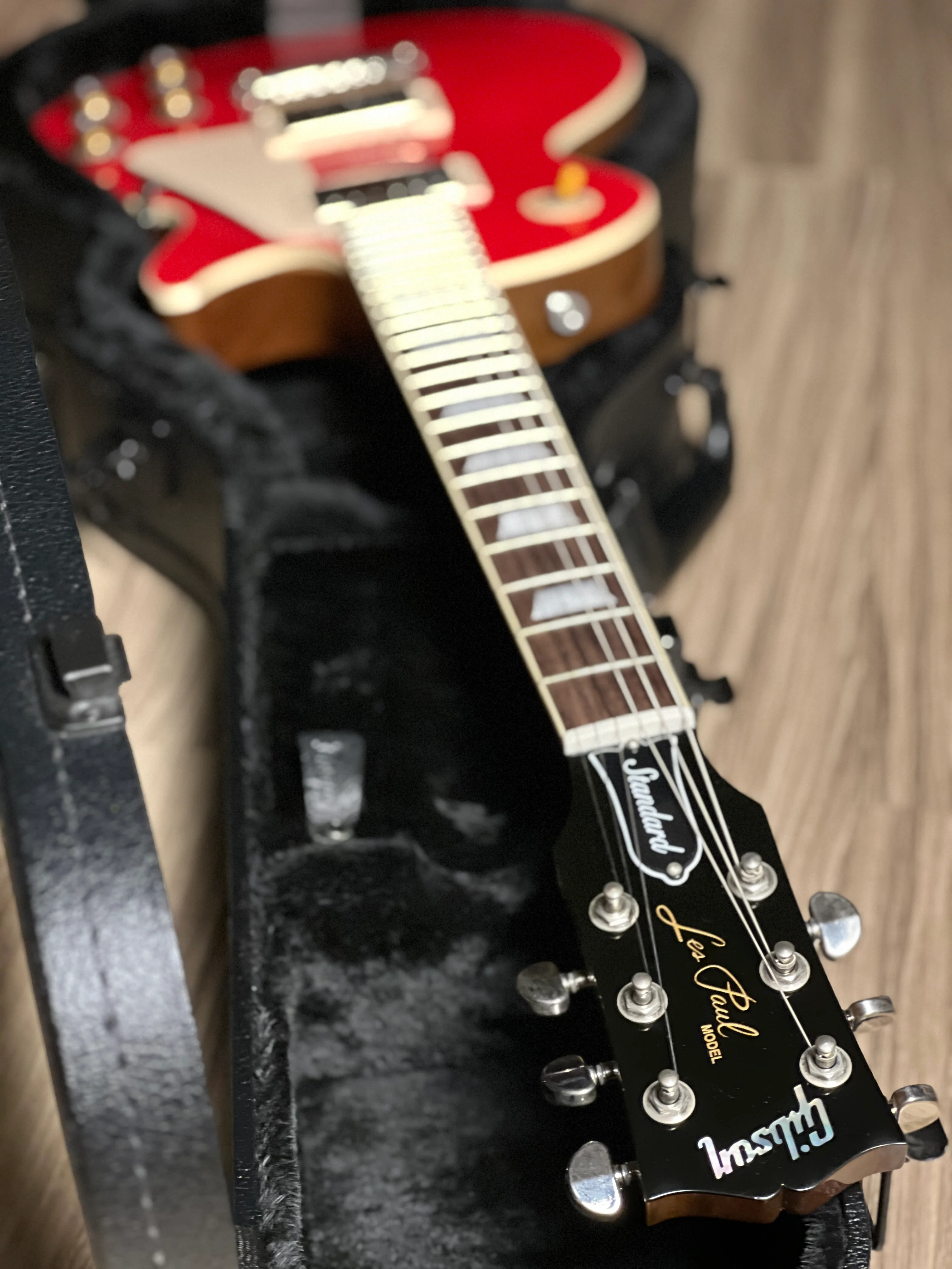 Gibson LP Standard 60s with Plain Top in Cardinal Red w/Gigbag - Image 9
