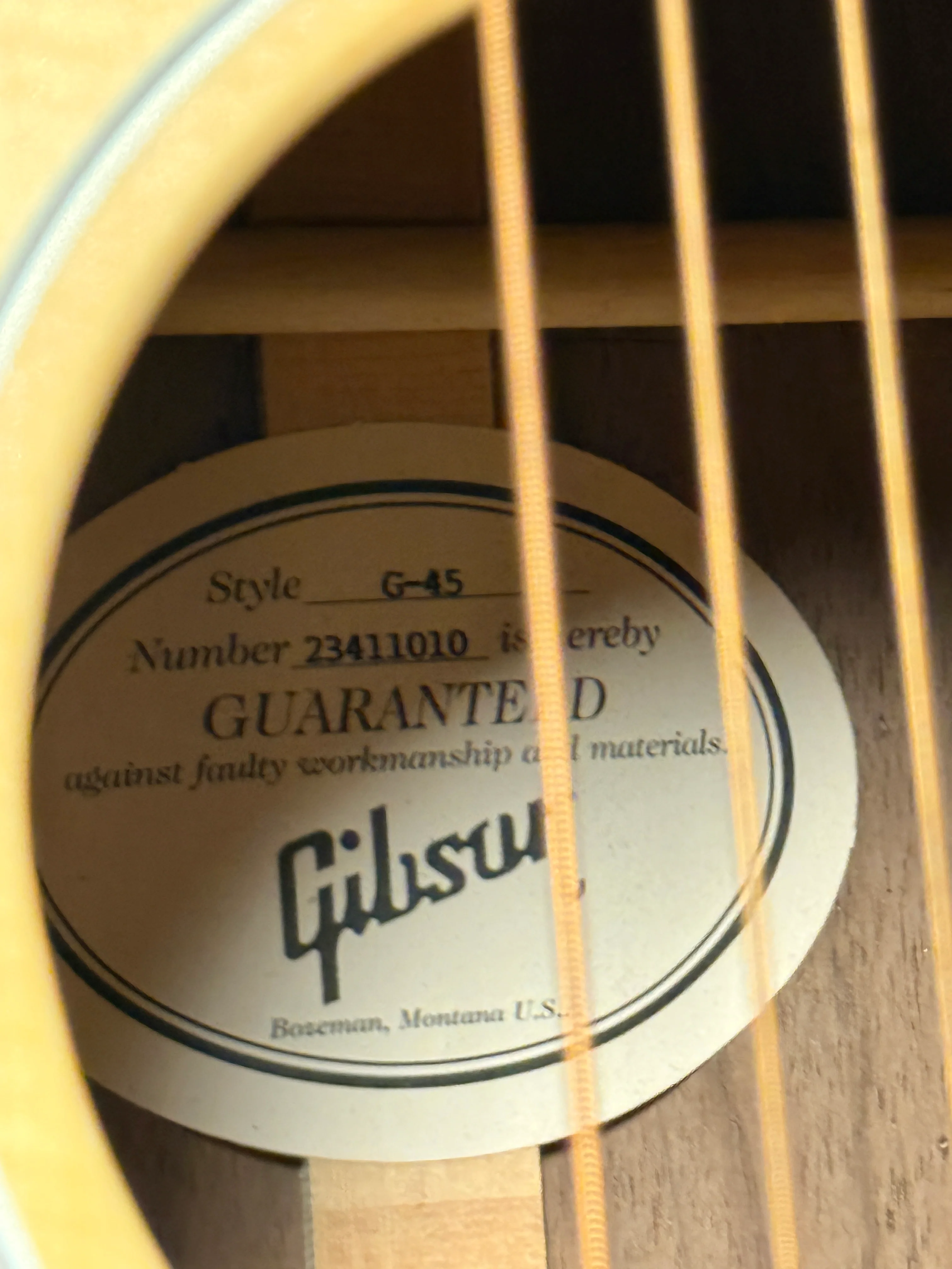 Gibson Montana G-45 Natural - Image 5