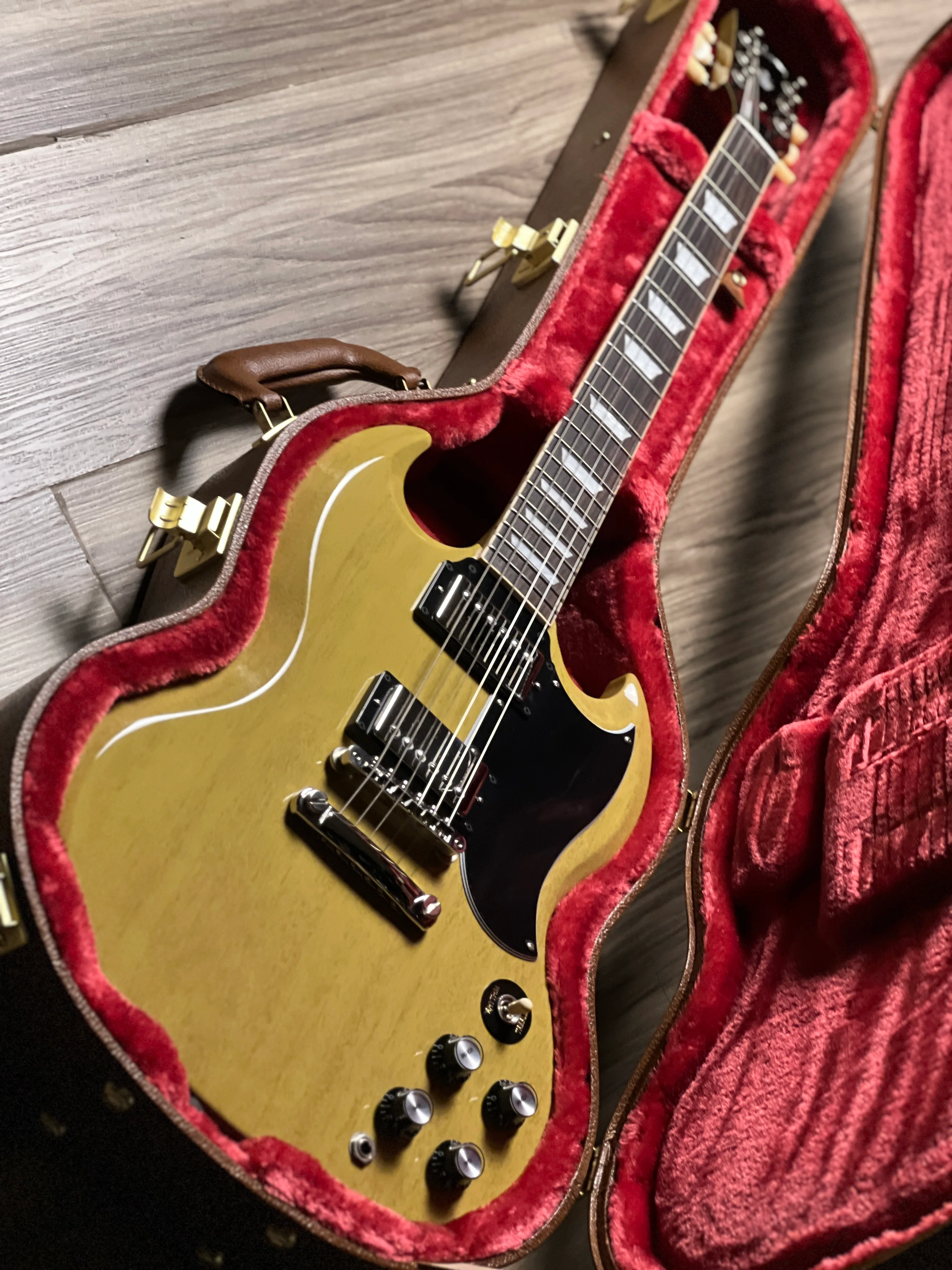 Gibson SG Standard 61 TV Yellow w/Case 227830185 - Image 3