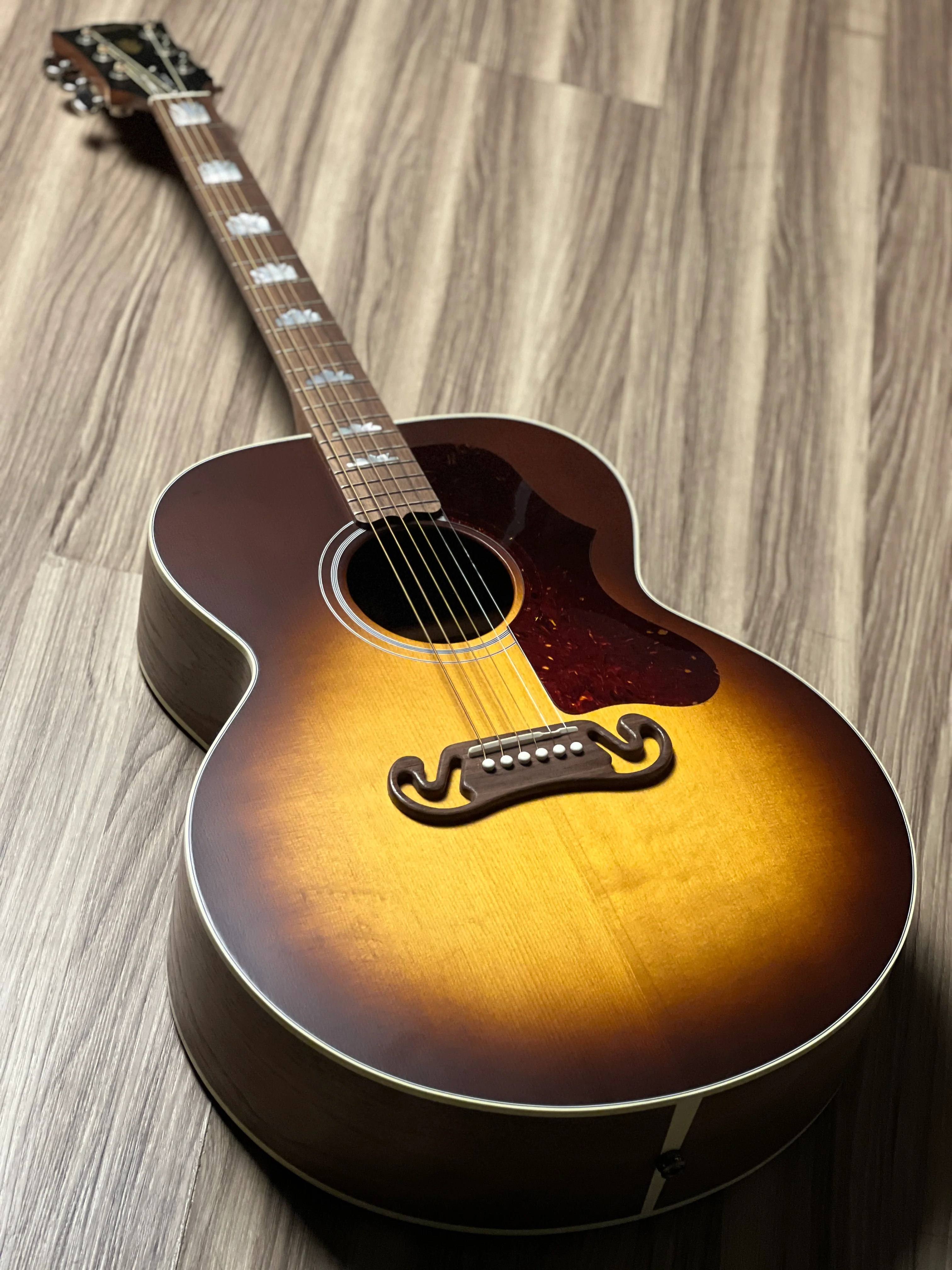 Gibson  SJ-200 Studio Walnut In Satin Walnut Burst w/Case 20244081 - Image 8