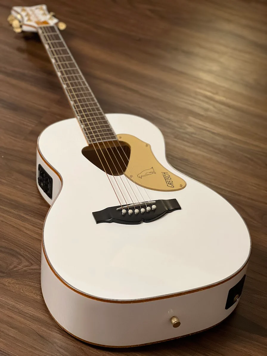 Gretsch G5021WPE Rancher Penguin Parlor Acoustic Electric in White - Image 3