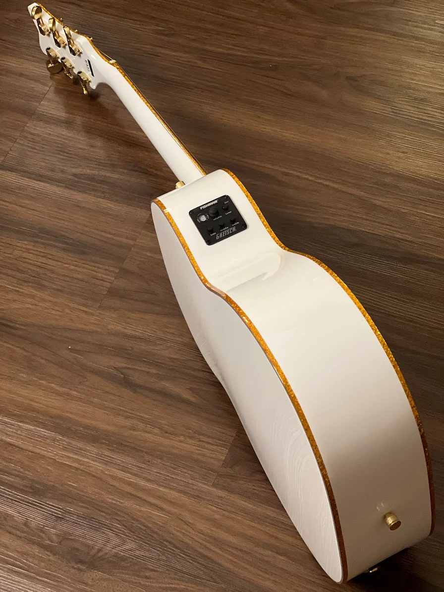 Gretsch G5021WPE Rancher Penguin Parlor Acoustic Electric in White - Image 4
