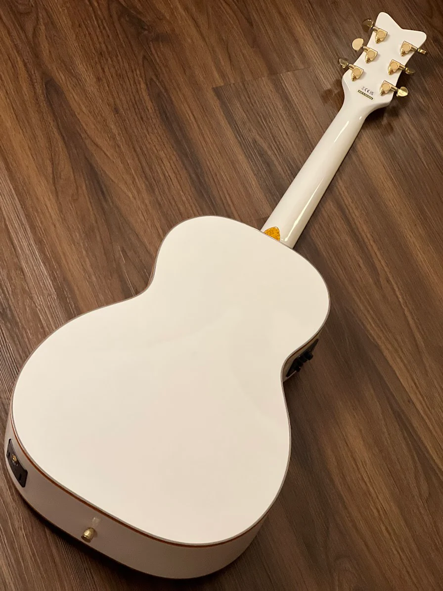 Gretsch G5021WPE Rancher Penguin Parlor Acoustic Electric in White - Image 5