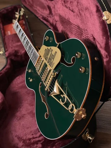 Gretsch G6136I Bono Signature Irish Falcon Hollowbody with Ebony FB in Soul Green - Image 6
