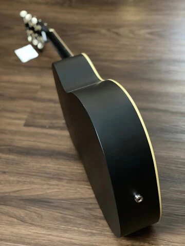 Gretsch G9520E Gin Rickey Acoustic with Soundhole Pickup and Walnut FB in Smokestack Black - Image 3