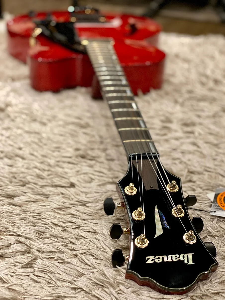 Ibanez AFC151-SRR Contemporary Archtop Single-Pickup Hollowbody in Sunrise Red - Image 5