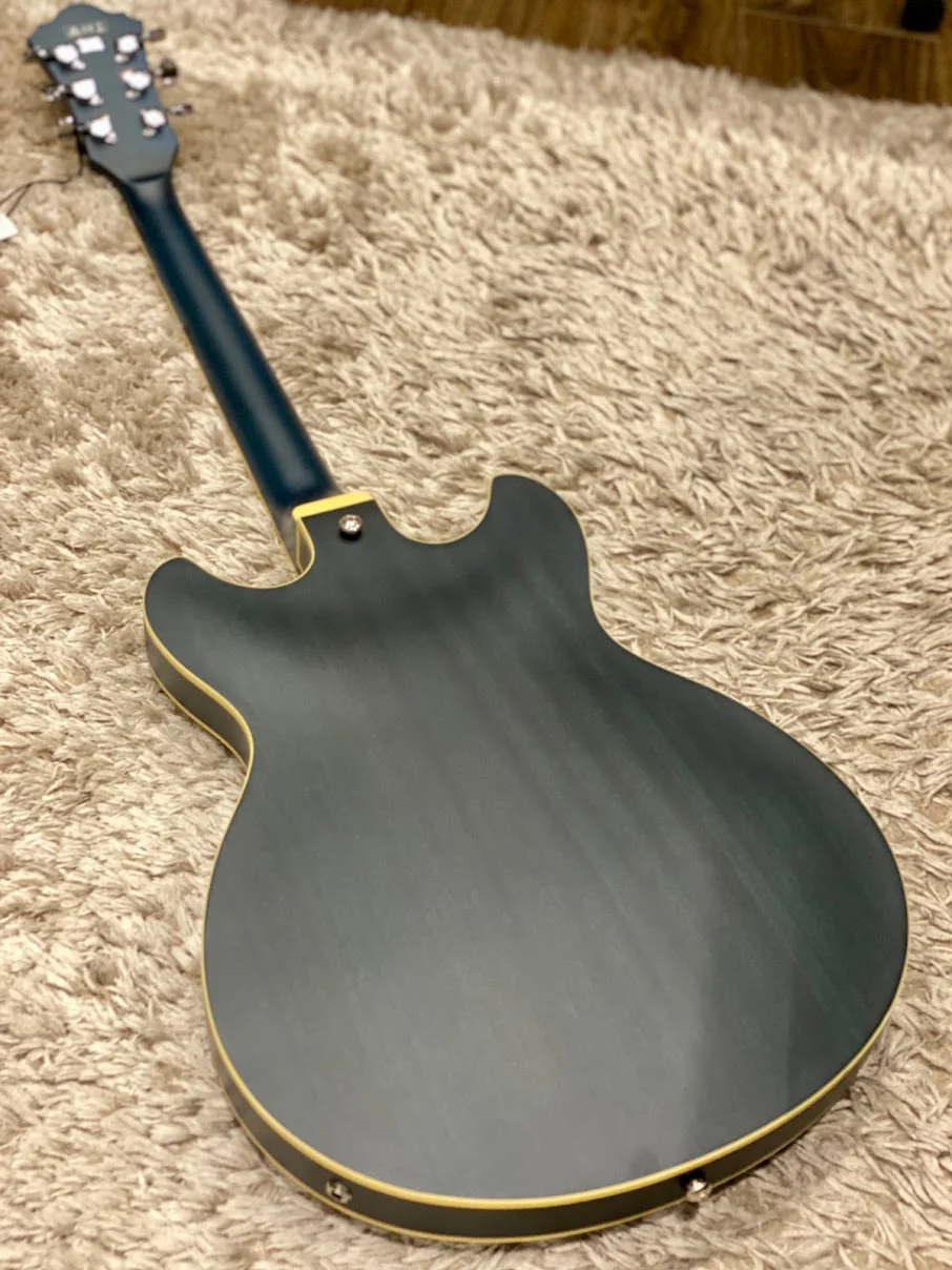 Ibanez Artcore AS53 in Transparent Blue Flat - Image 3