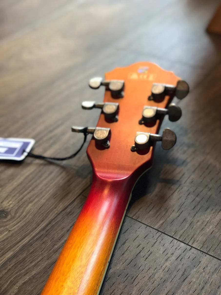 Ibanez ASV73-VAL Semi-Hollow Guitar In Vintage Amber Burst Low Gloss - Image 12