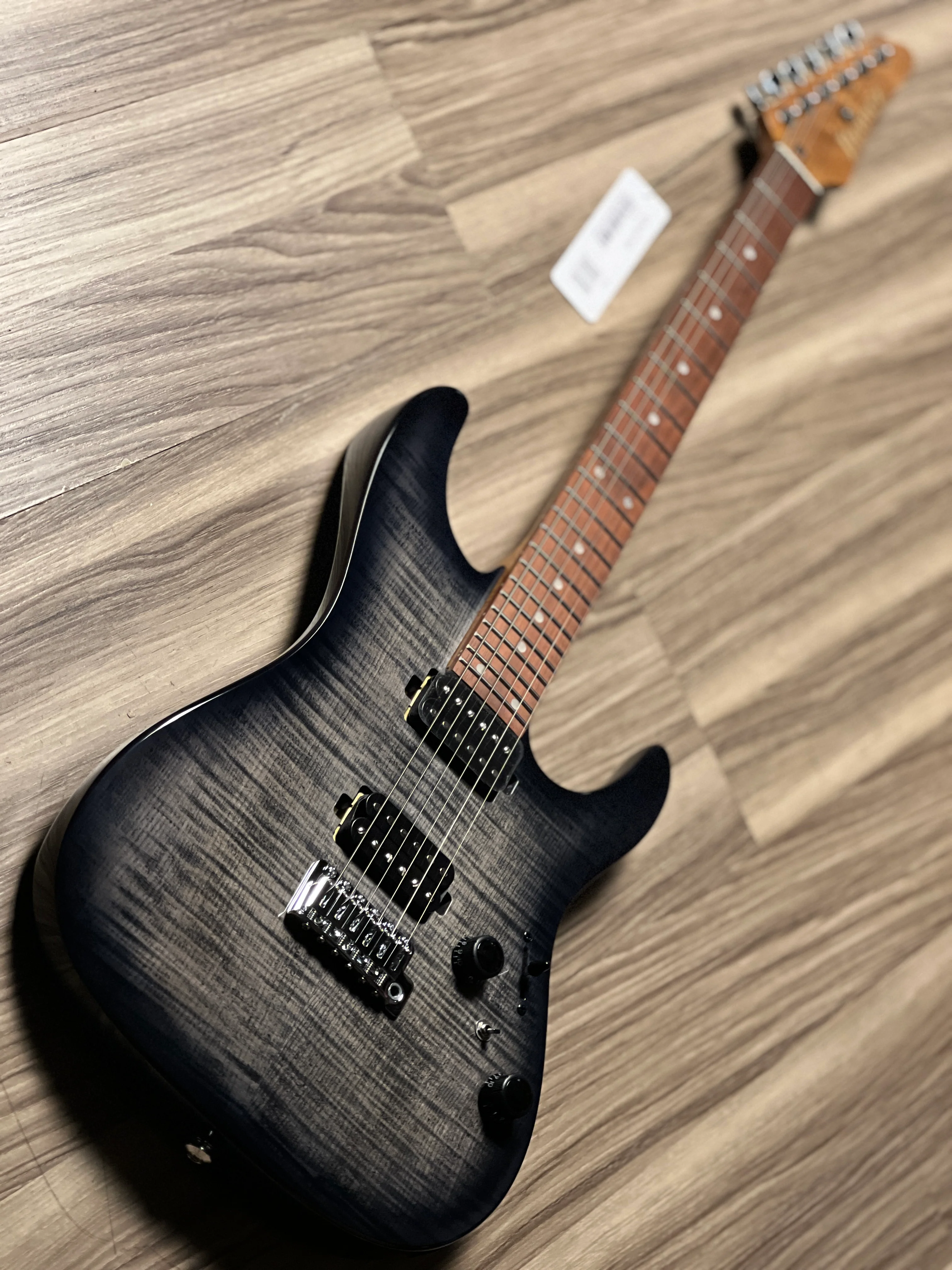 Ibanez AZ24S1F-TKS in Transparent Black Sunburst - Image 3