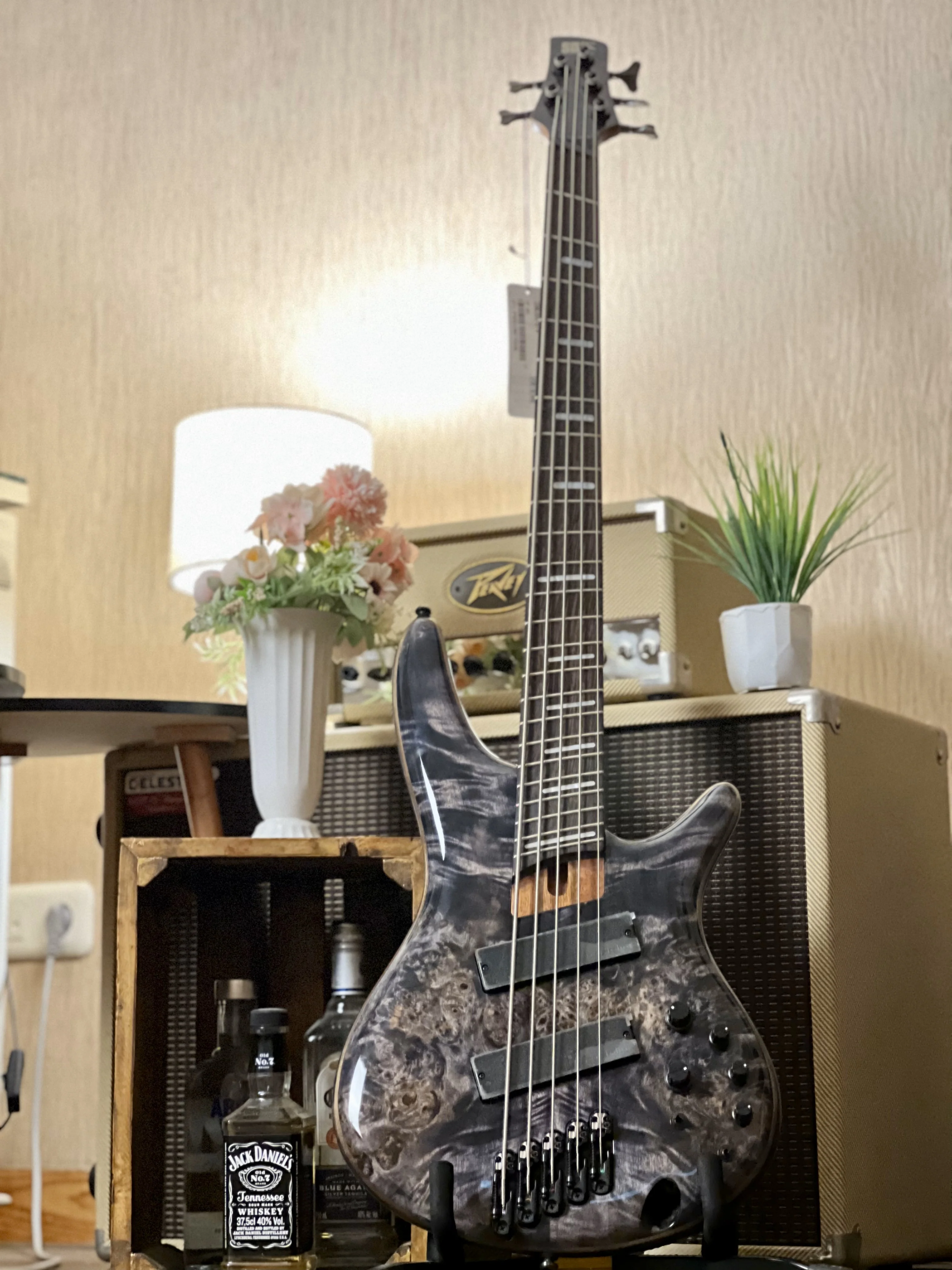 Ibanez Bass Workshop SRMS805-DTW 5-String Bass Guitar in Deep Twilight - Image 4