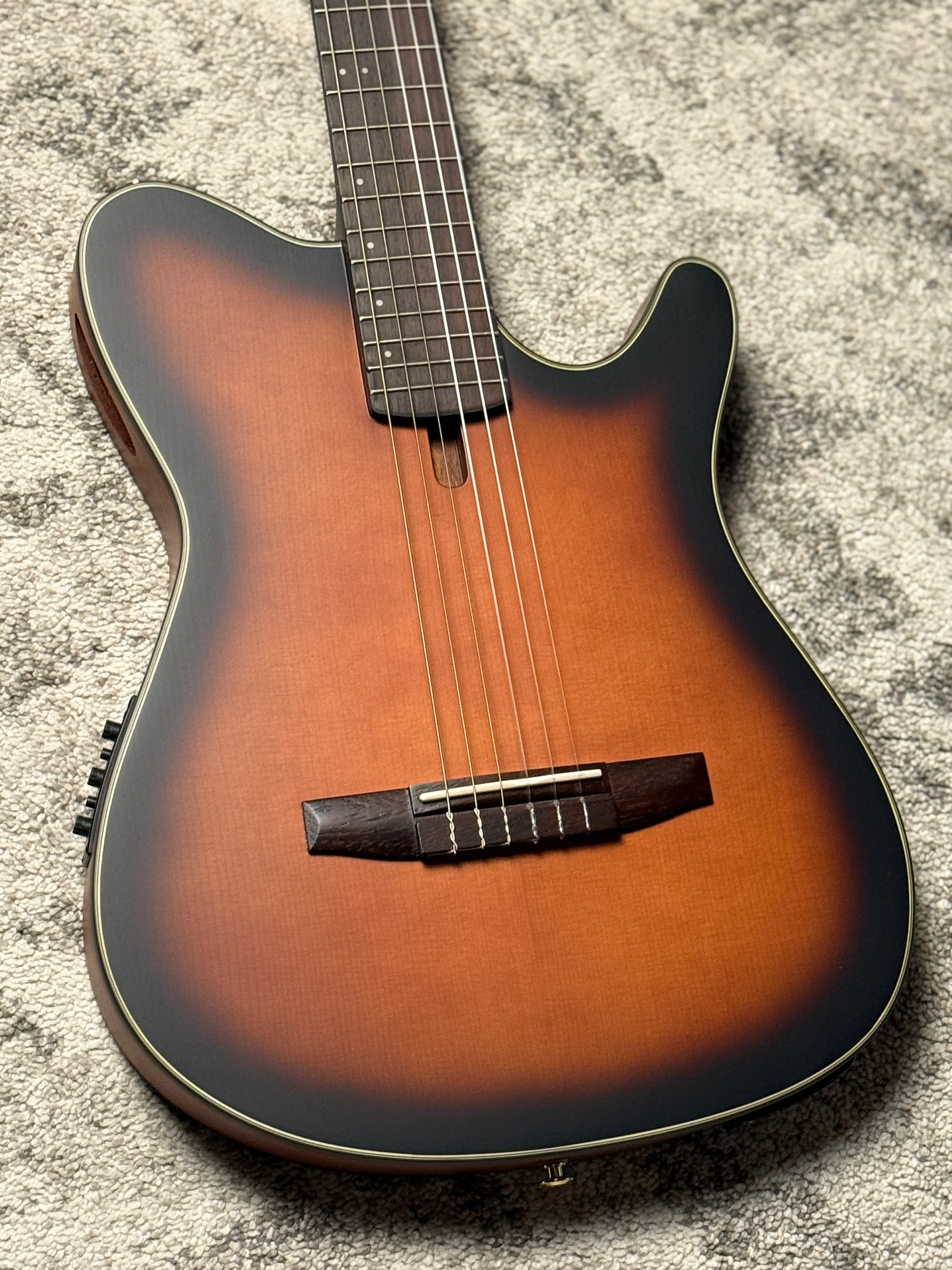 Ibanez FRH10N-BSF Acoustic-Electric Guitar in Brown Sunburst Flat - Image 4