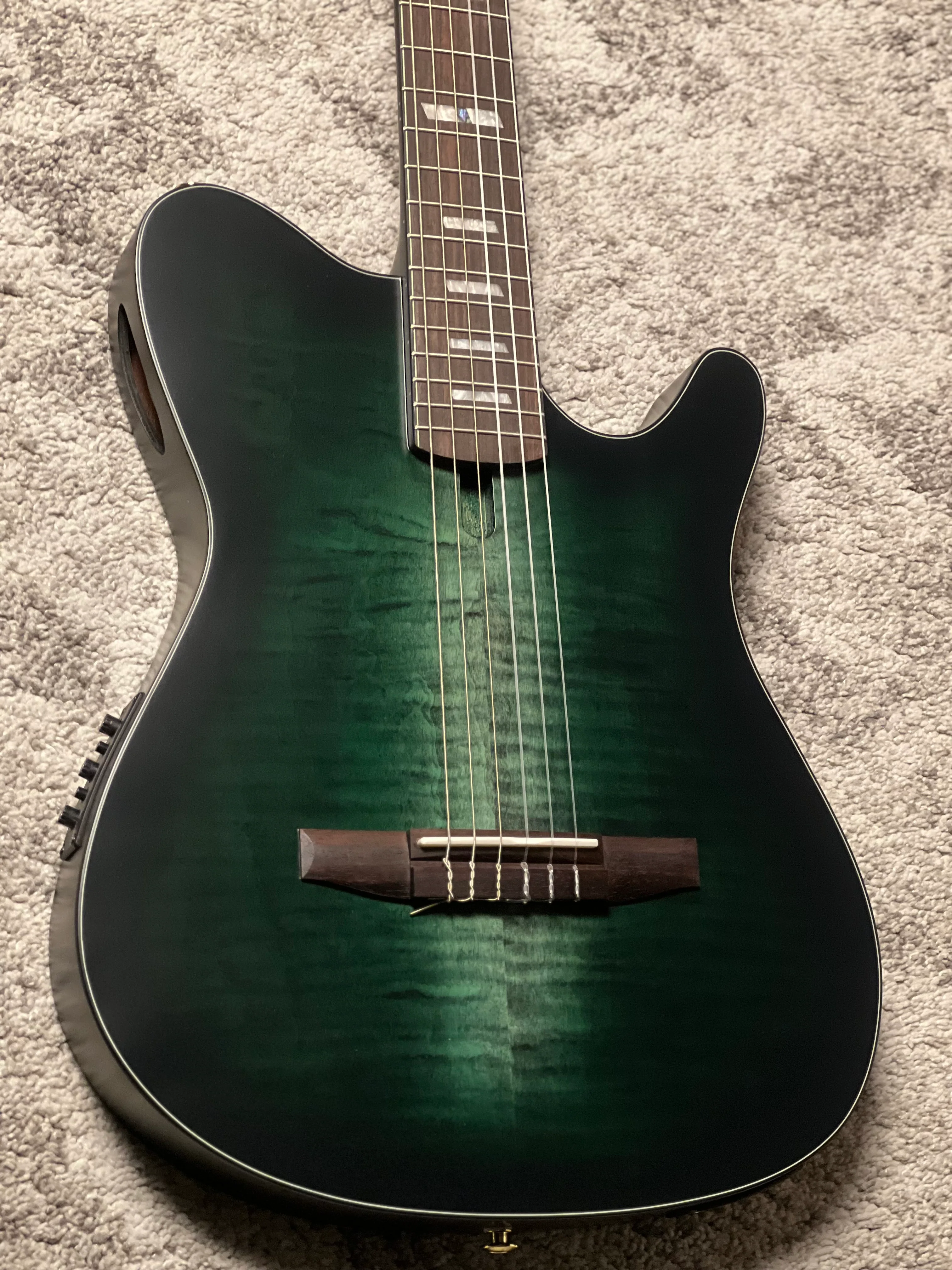 Ibanez FRH20FMN-DGL Acoustic Electric in Deep Emerald Green Low Gloss - Image 4