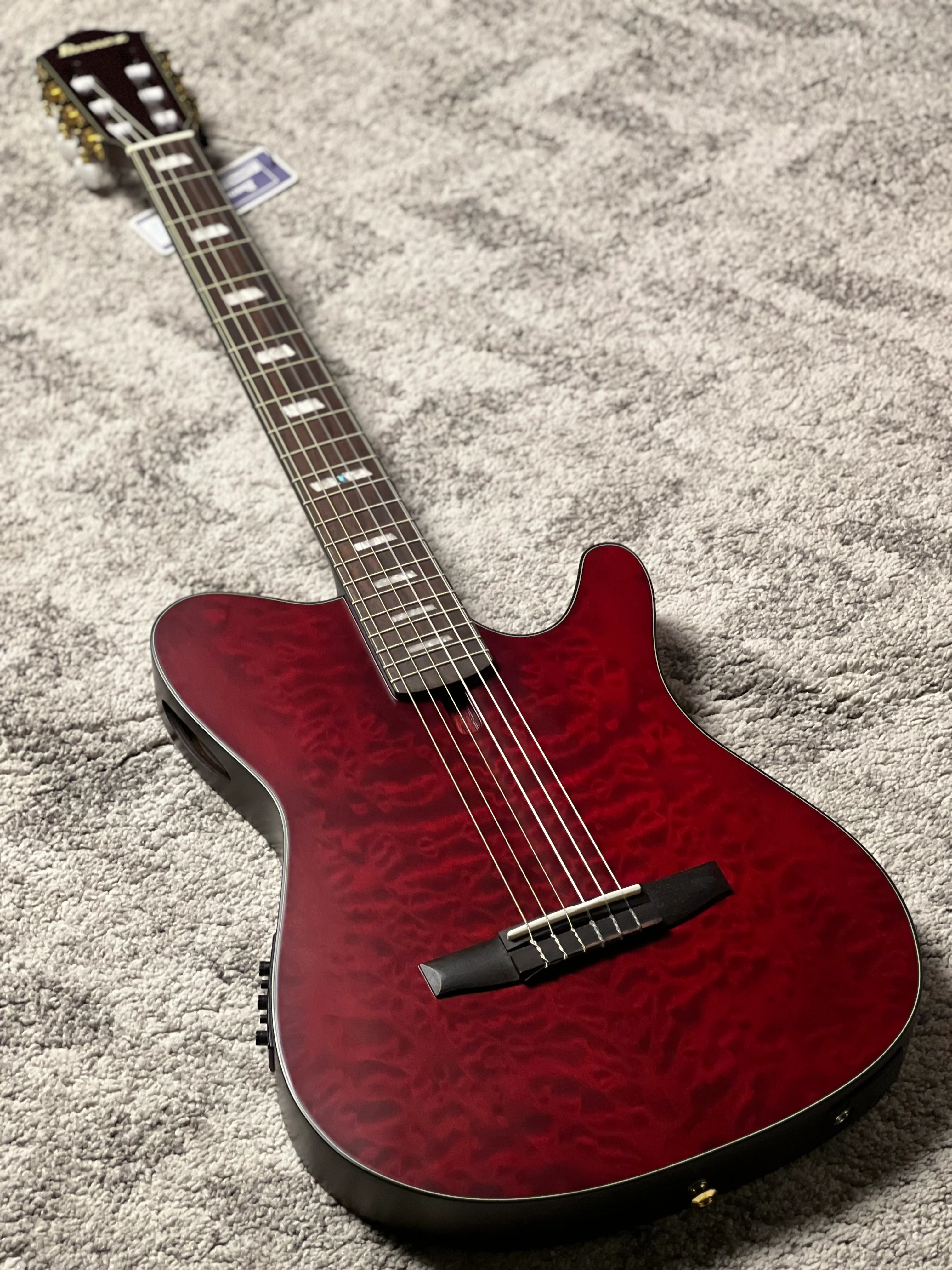 Ibanez FRH20FMN-WRL Acoustic Electric in Wine Red Low Gloss - Image 2