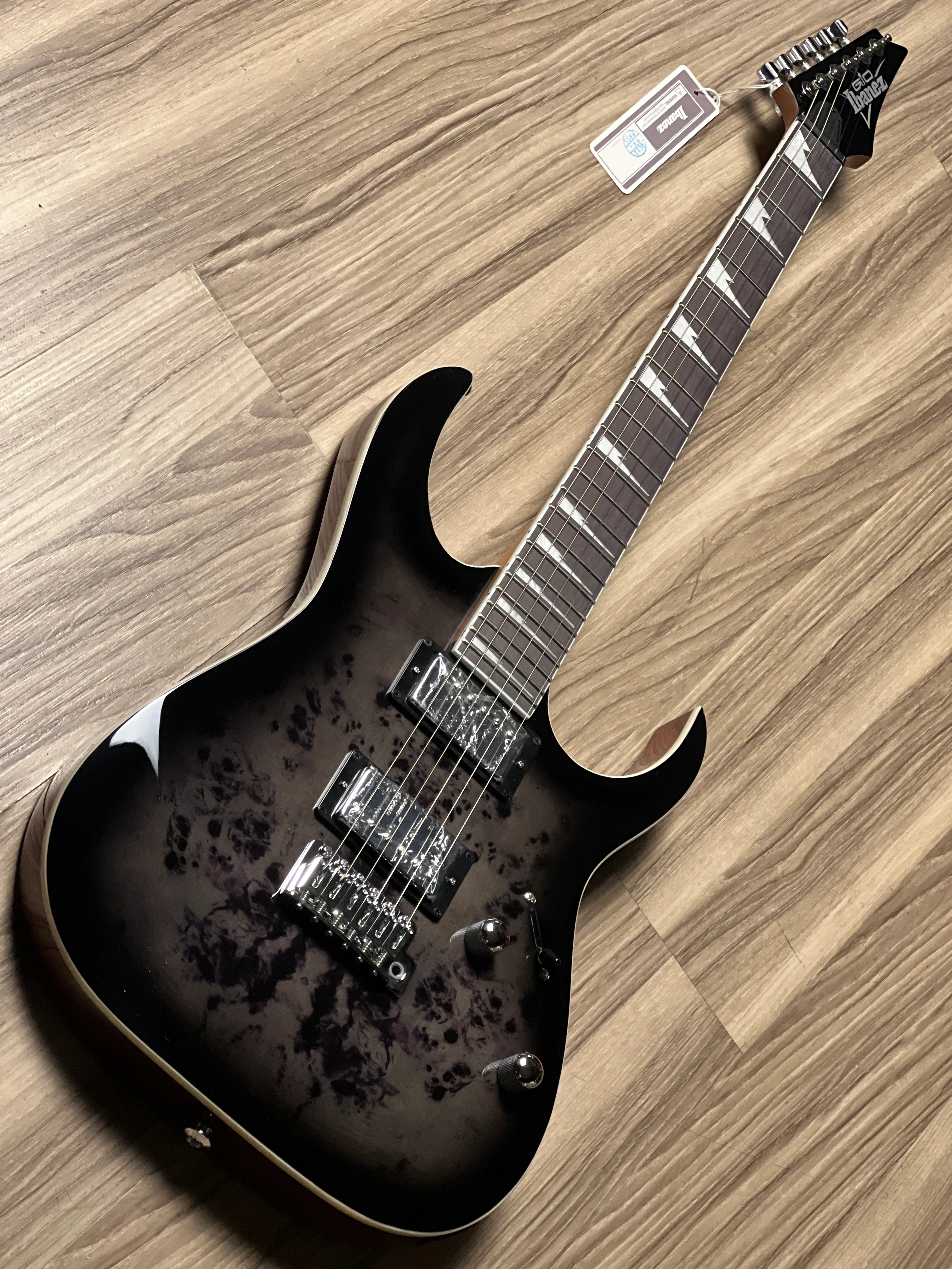 Ibanez GRG220PA1-BKB in Brown Black Burst - Image 3