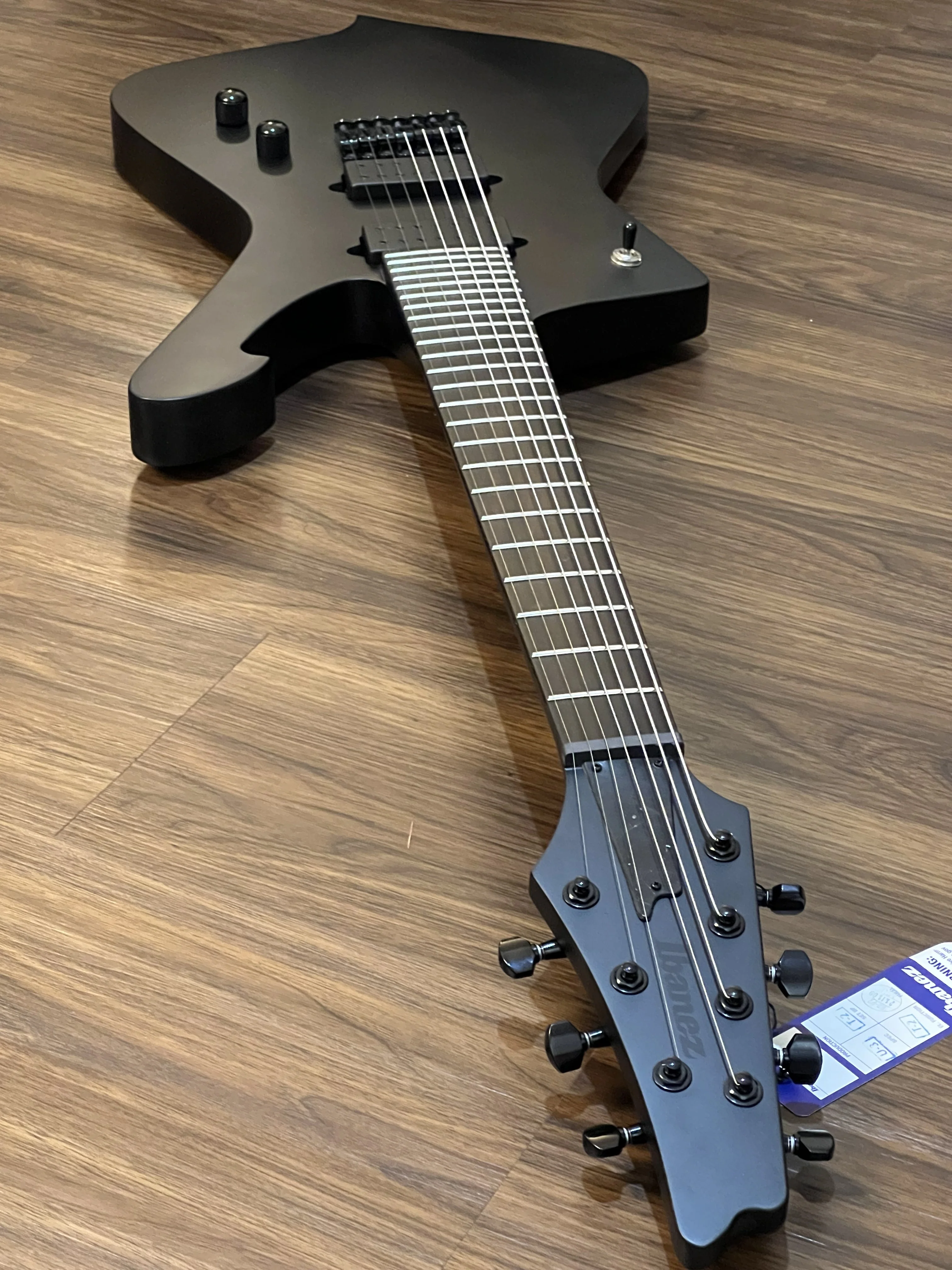 Ibanez ICTB721-BKF 7-String w/ Bag in Black Flat - Image 4